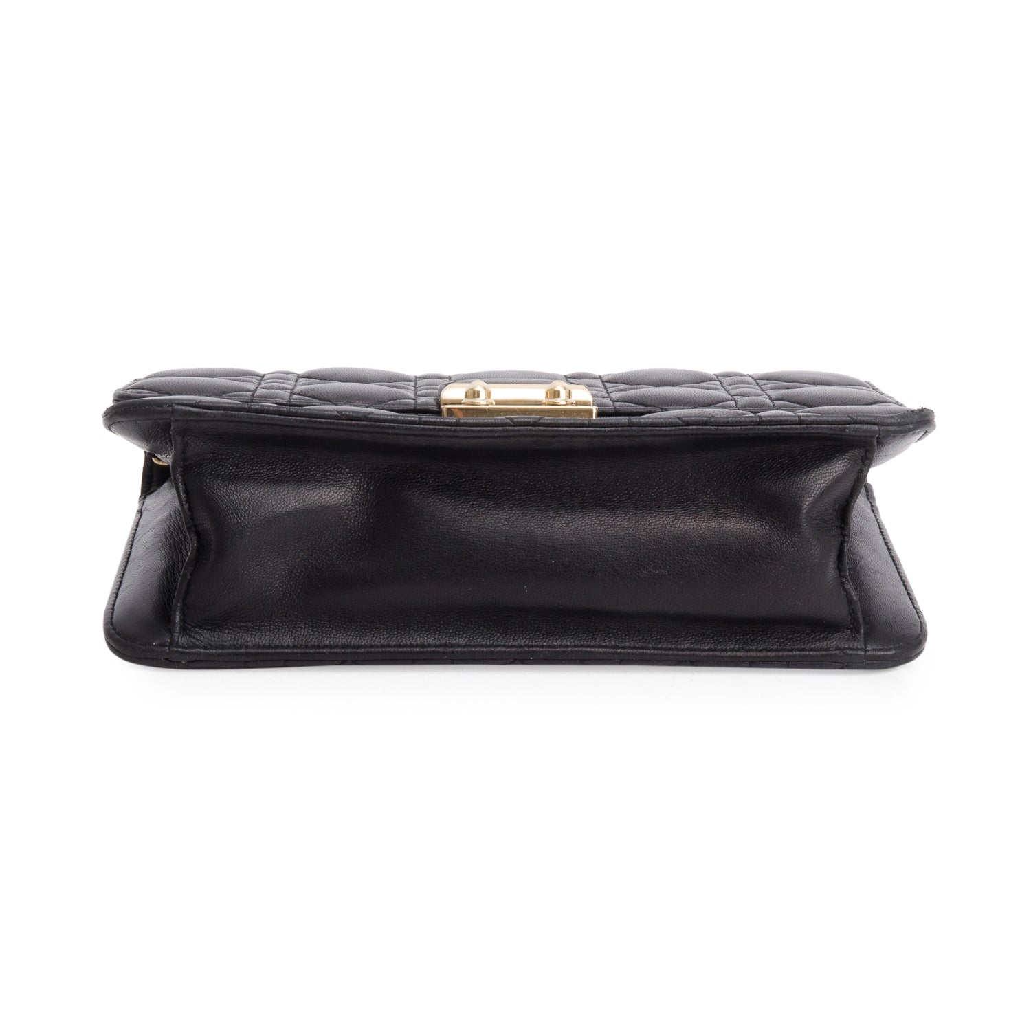 Christian Dior Black Lambskin Cannage Miss Dior Promenade Pouch
