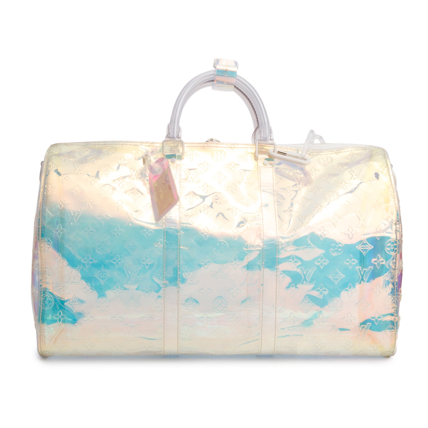 Louis Vuitton Iridescent Prism PCV Monogram Keepall Bandouliere 50 w/ Box & Strap