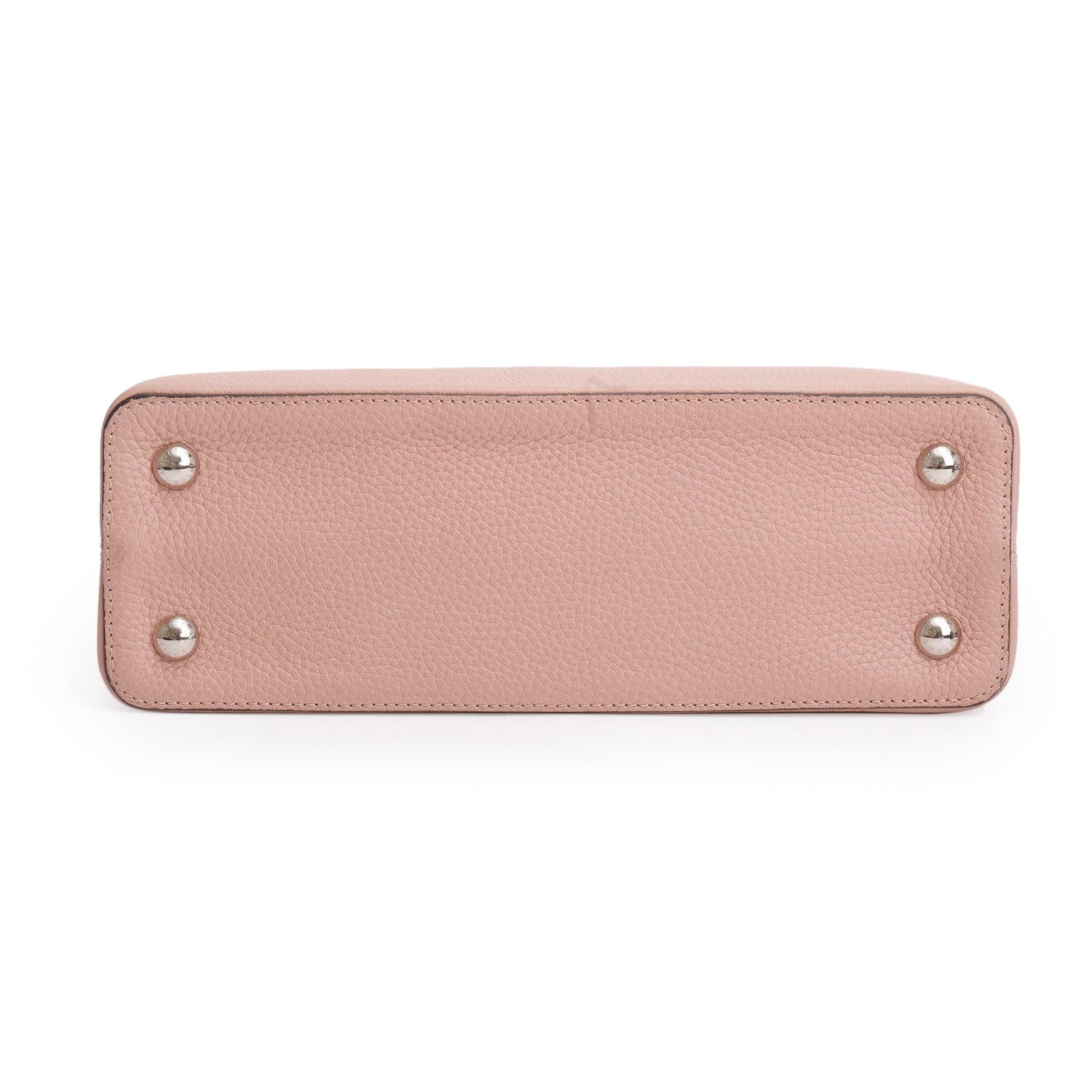 Louis Vuitton Python Trimmed Pink Taurillon Capucines MM w/ Strap