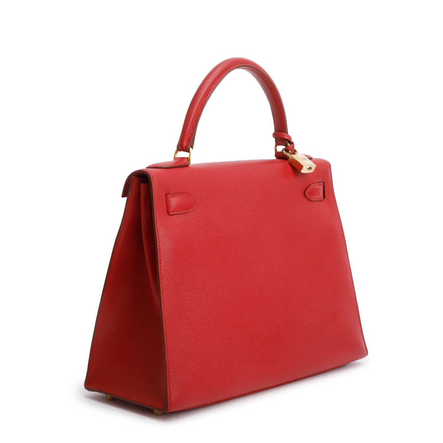 Hermes Vintage Rouge Grenat Epsom Kelly Sellier 28 w/ Strap