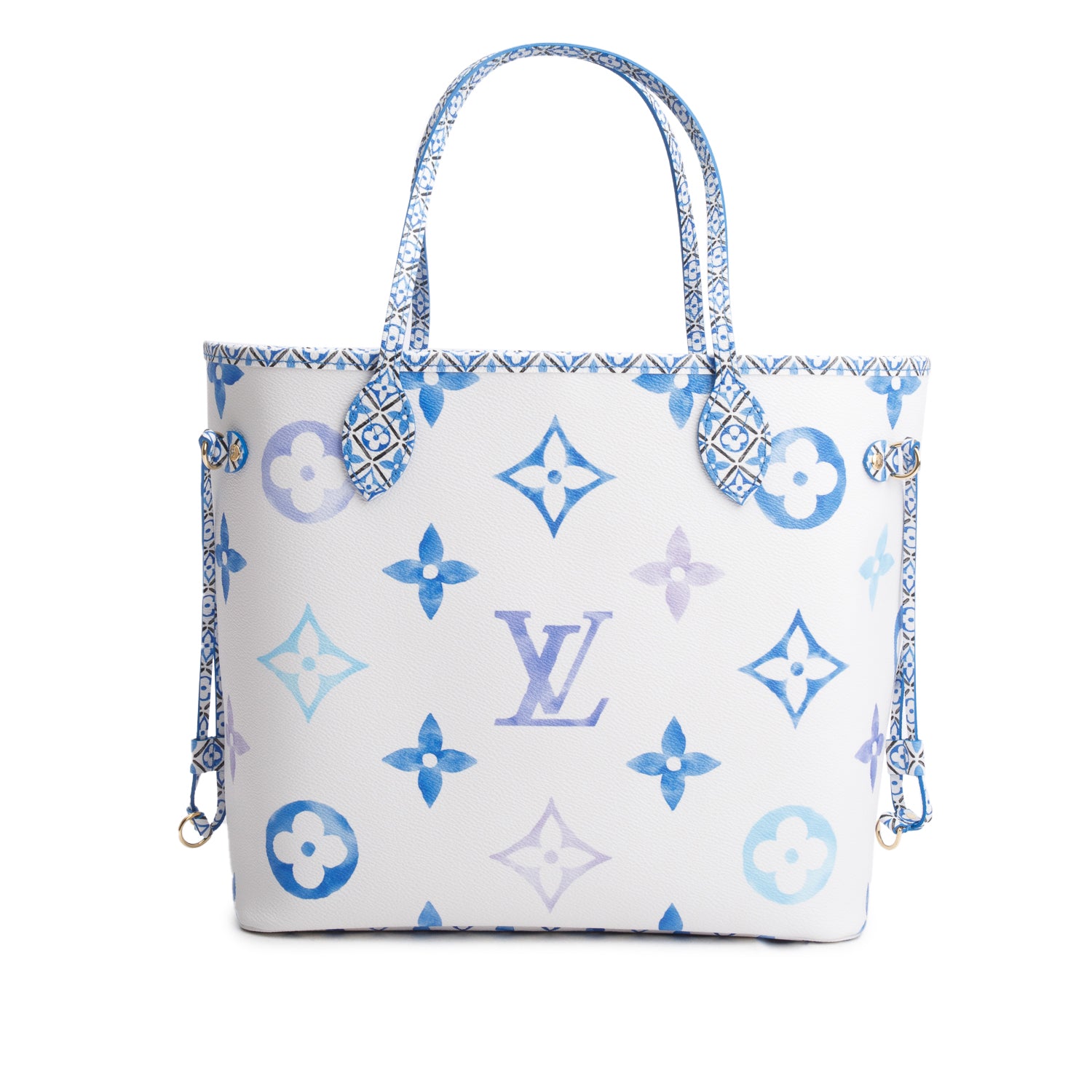 Louis Vuitton Blue Monogram Giant By The Pool 2.0 Neverfull MM w/ Box & Pouch