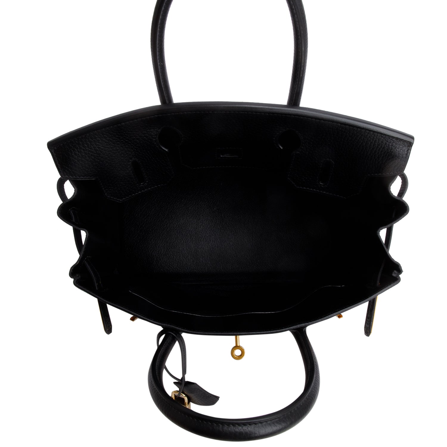 Hermes Vintage Noir Clemence Birkin 30