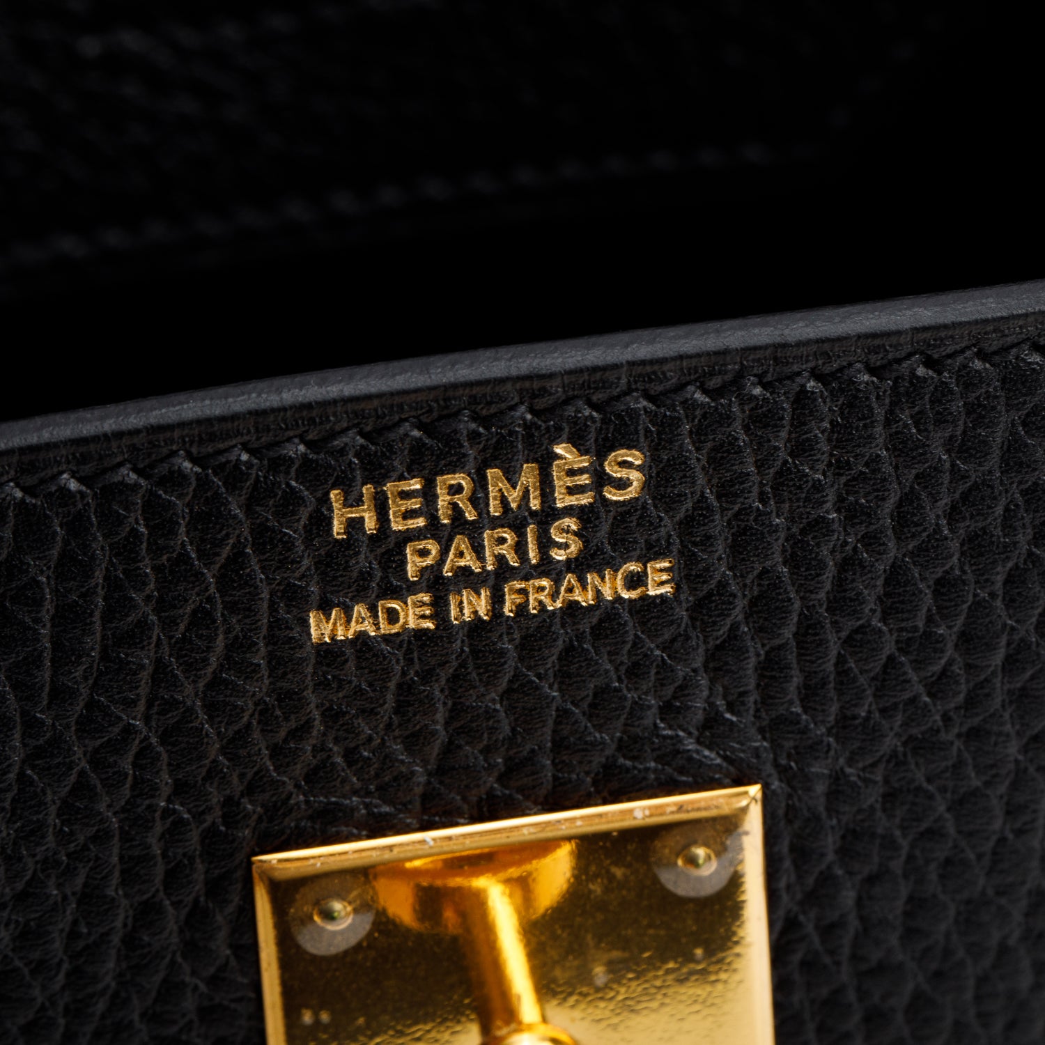 Hermes Vintage Noir Clemence Birkin 30
