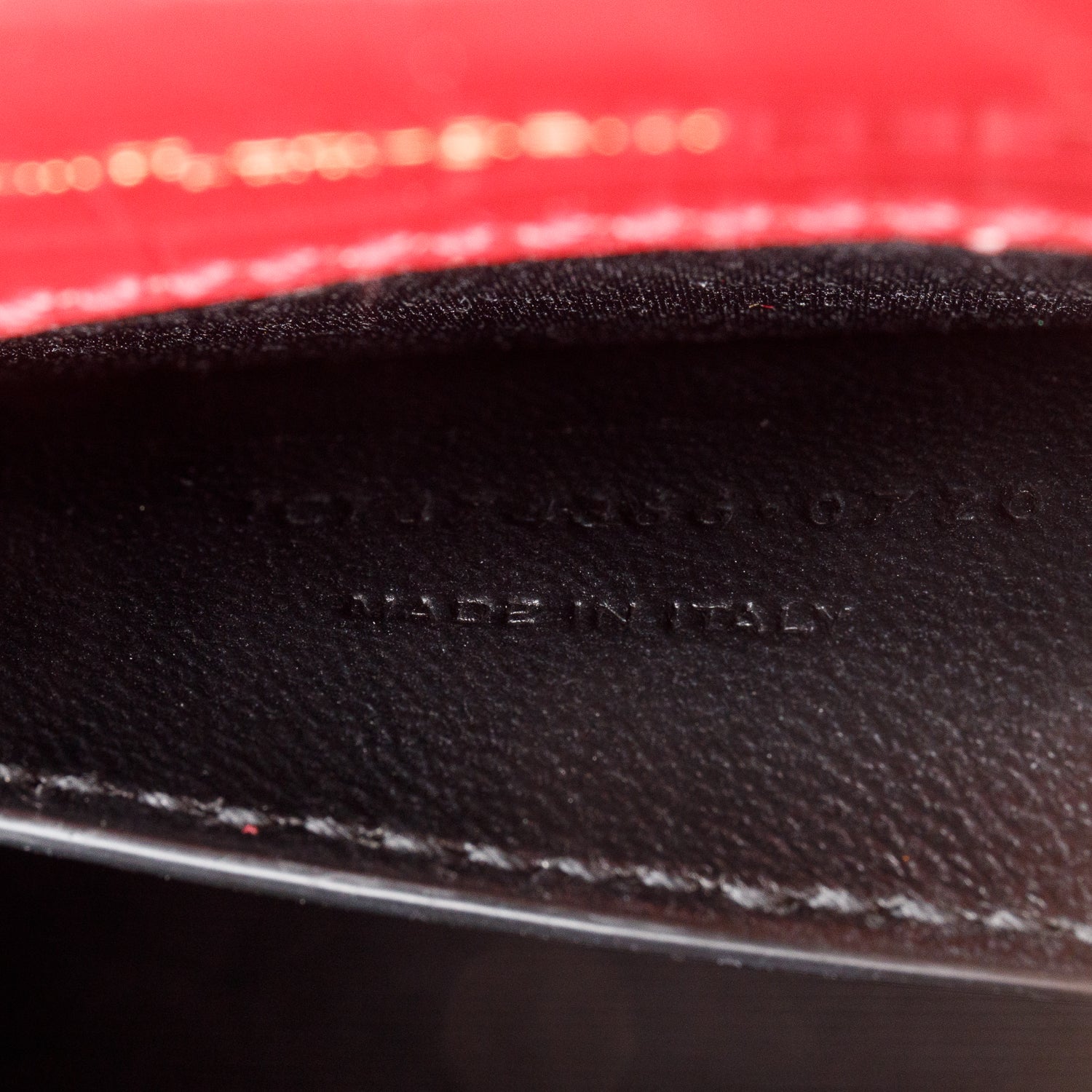 Saint Laurent 2020 Red Croc-Embossed Leather Small Classic Monogram Kate Tassel Chain Bag