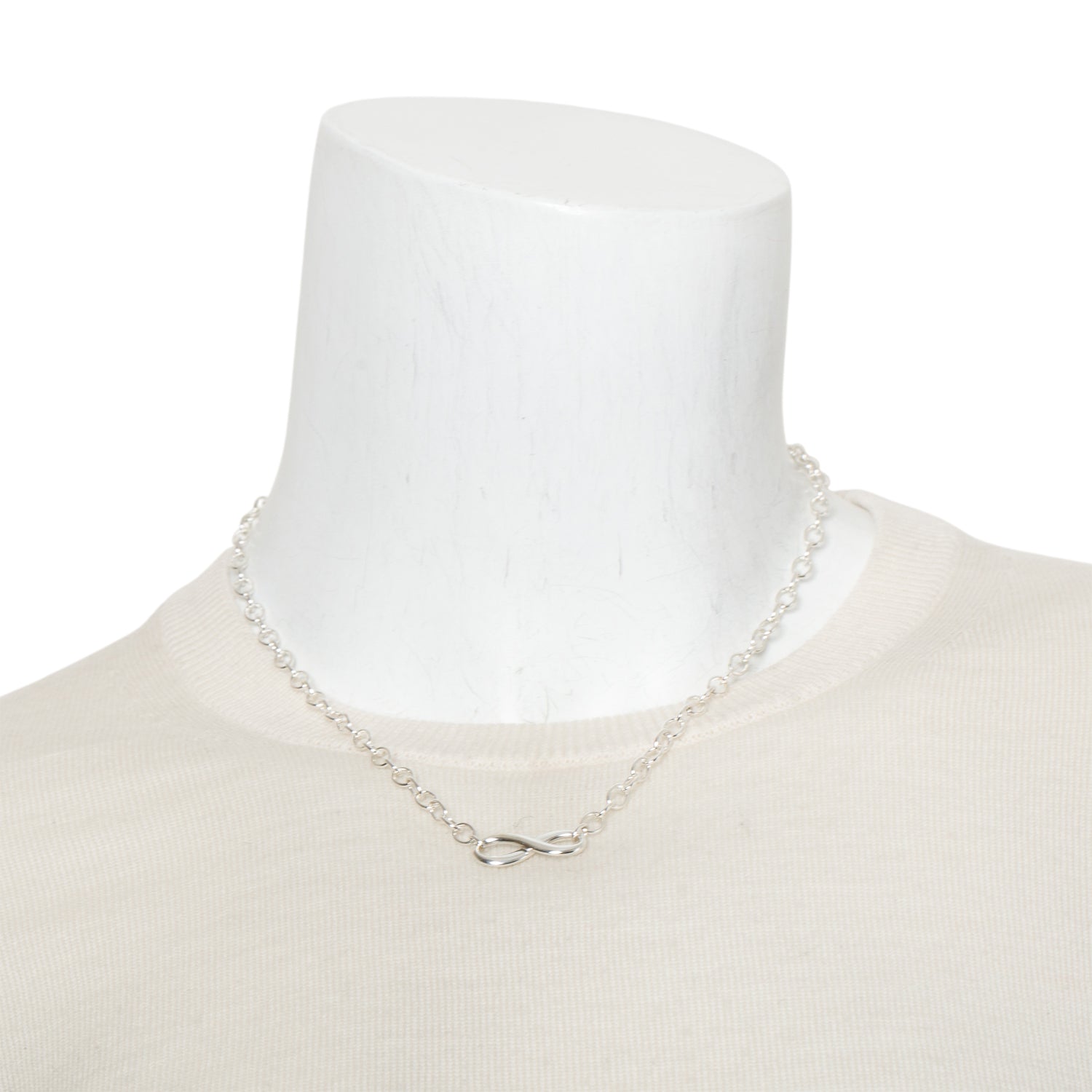 Tiffany & Co. Sterling Silver Infinity Link Necklace
