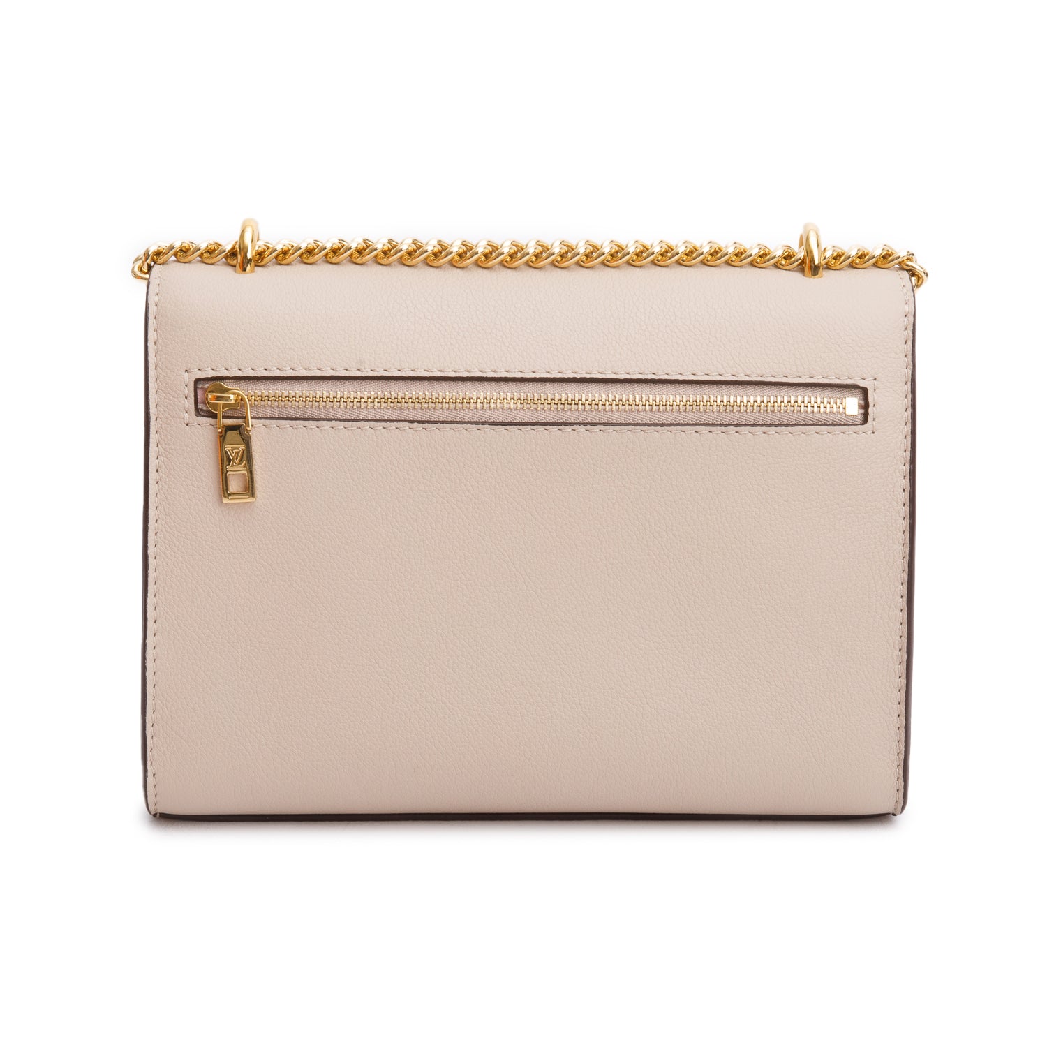 Louis Vuitton 2023 Greige Soft Calf Leather MyLockMe Chain Bag w/ Box & Receipt