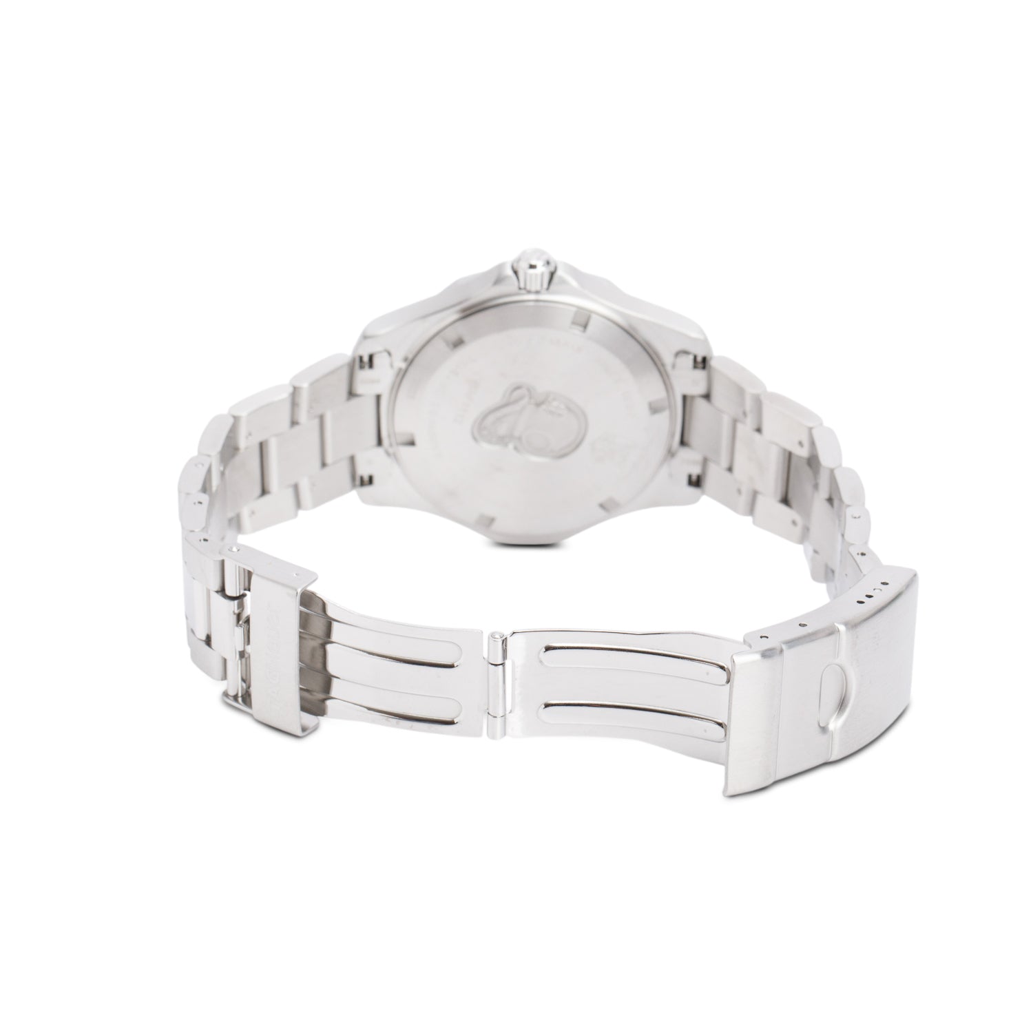 Tag Heuer Stainless Steel Aquaracer 2000 38 MM Quartz Watch Silver Dial WAF112 w/ Box & Papers