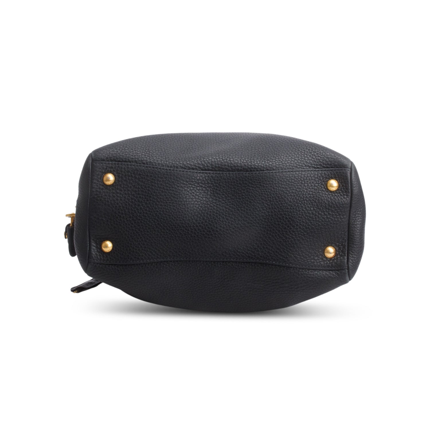 Prada Black Vitello Daino Convertible Bauletto w/ Authenticity Card & Strap