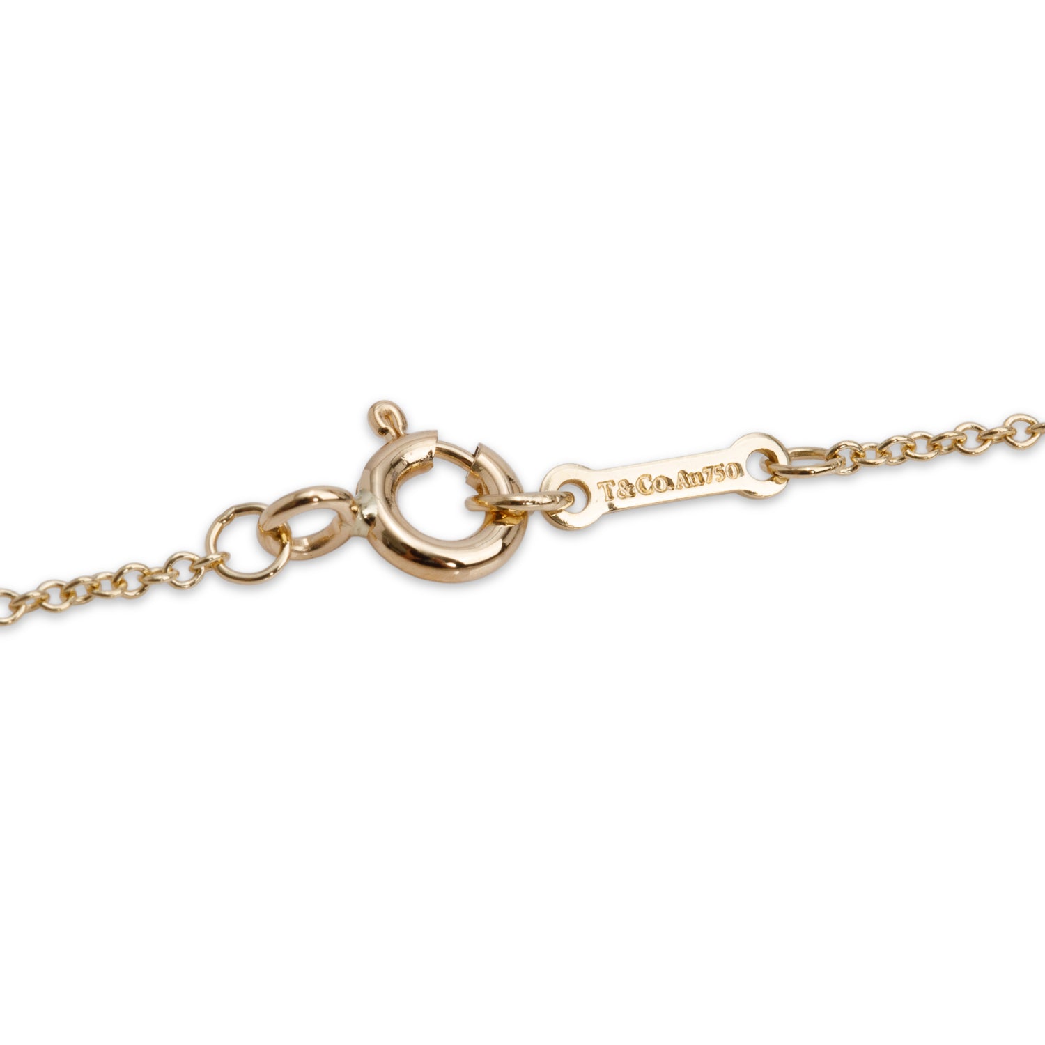 Tiffany & Co. Paloma Picasso 18k Yellow Gold Mini Loving Heart Pendant Necklace w/ Box