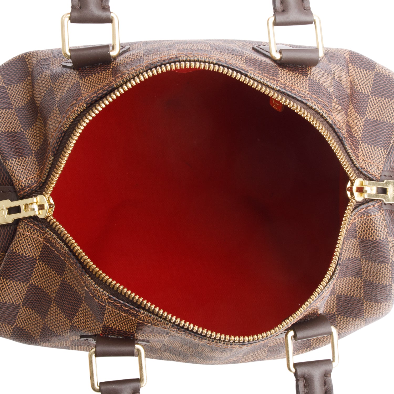 Louis Vuitton Damier Ebene Speedy Bandouliere 25 w/ Strap & Box