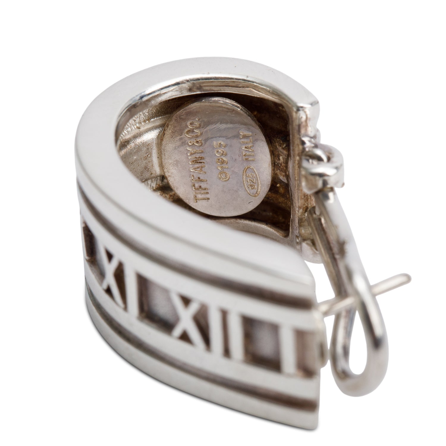 Tiffany & Co. Sterling Silver Atlas Half Hoop Earrings