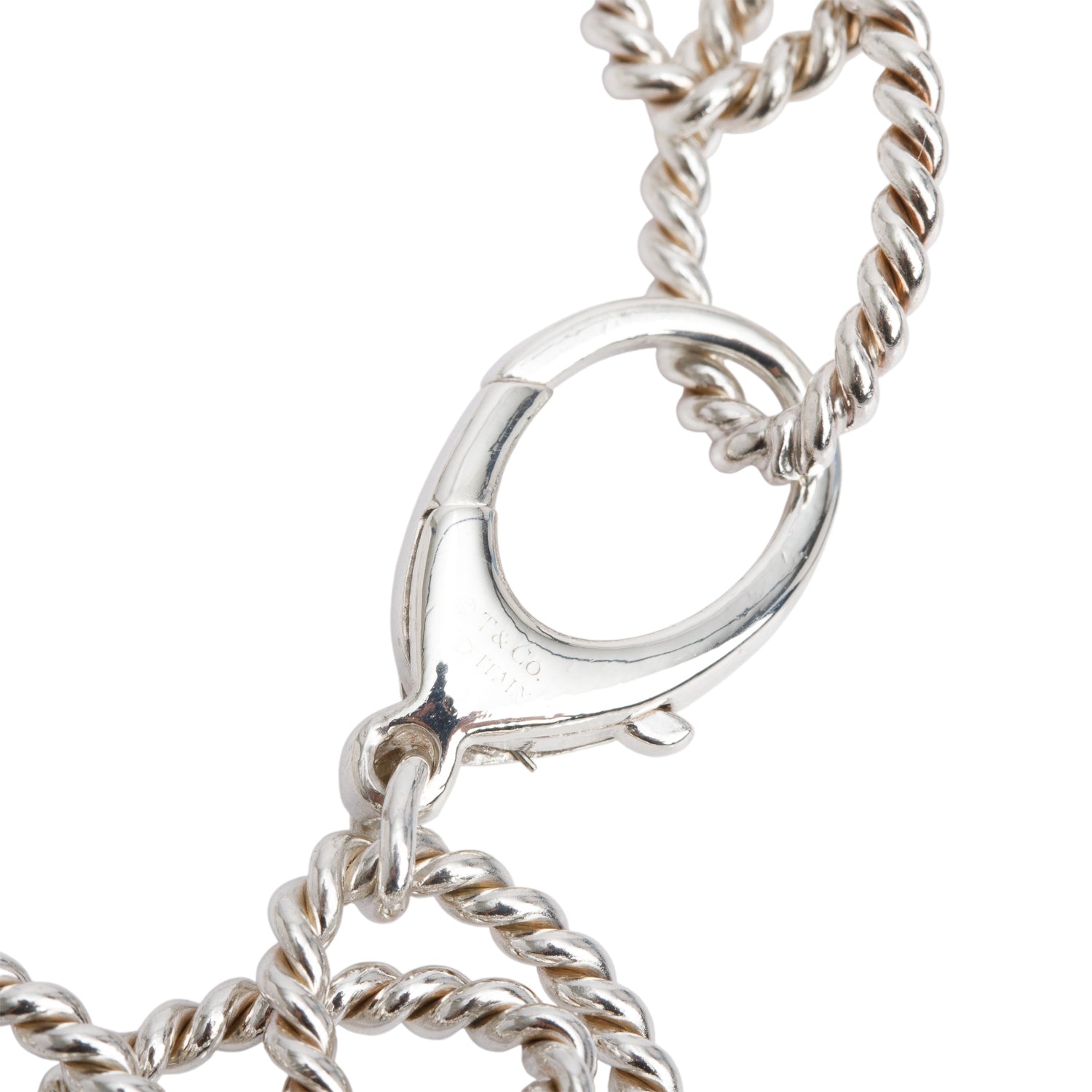 Tiffany & Co. Sterling Silver Twisted Oval Link Bracelet