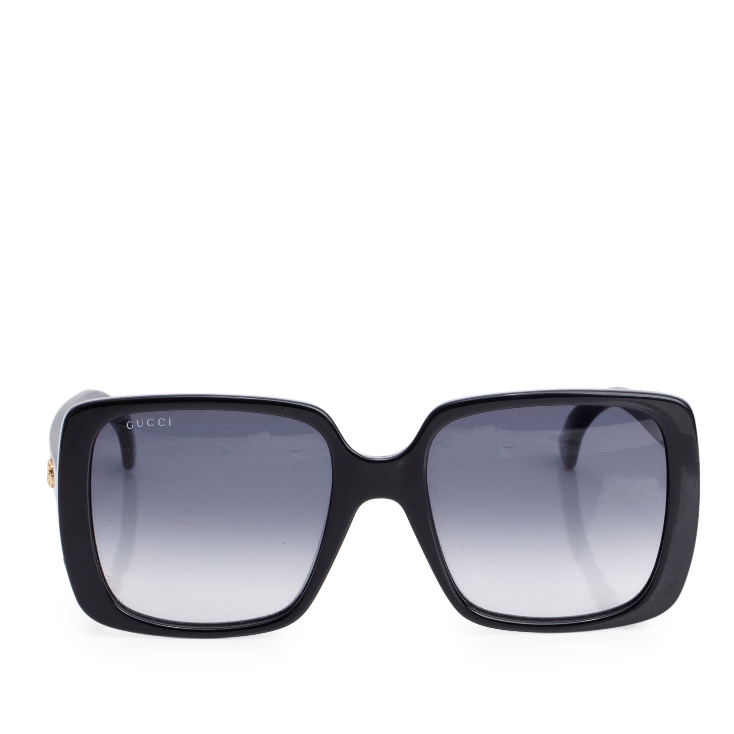 Gucci GG0632S Black Acetate Interlocking GG Oversize Square Sunglasses