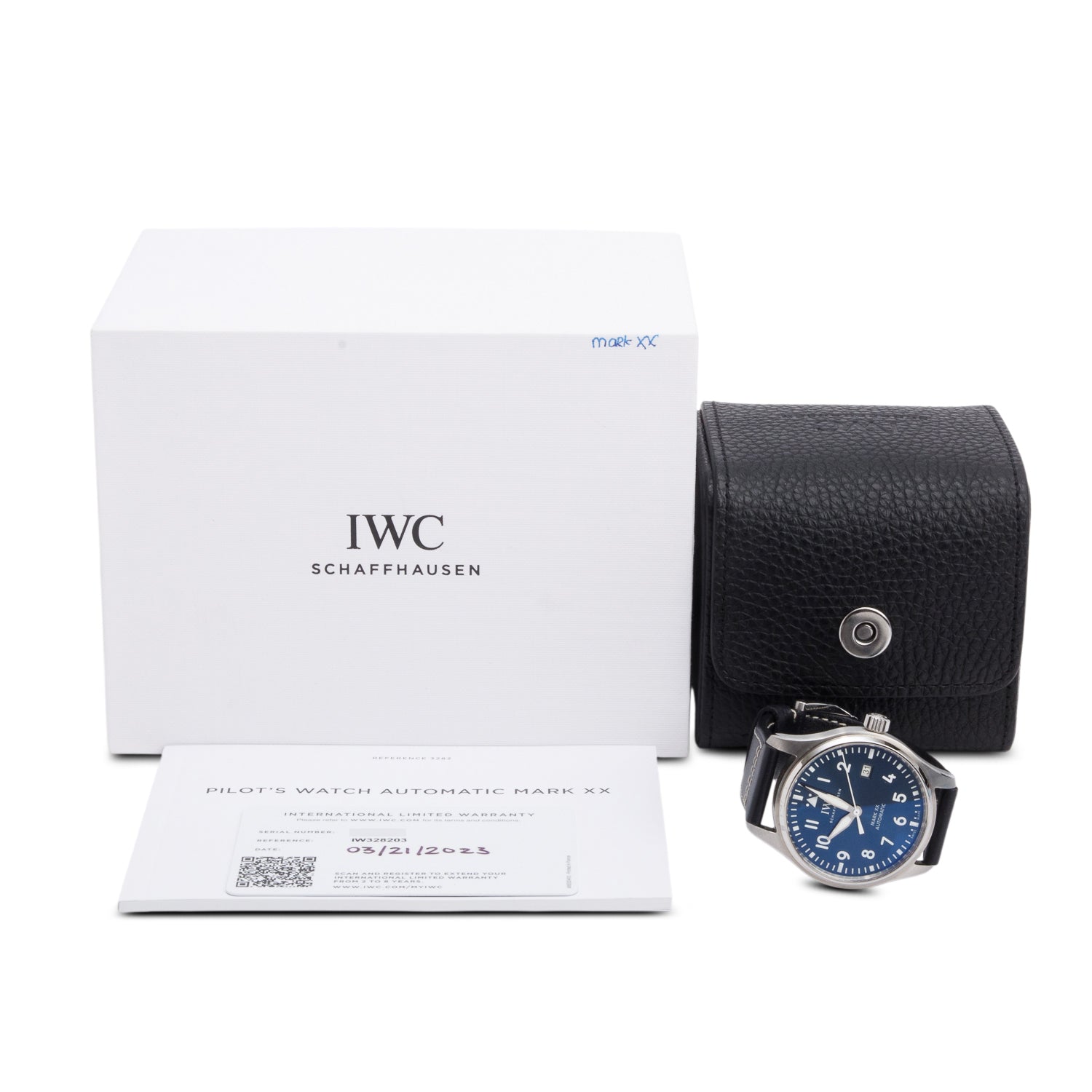 IWC 2023 Stainless Steel Classic Pilot Mark XX 40MM Automatic Watch IW328203 w/ Box & Papers