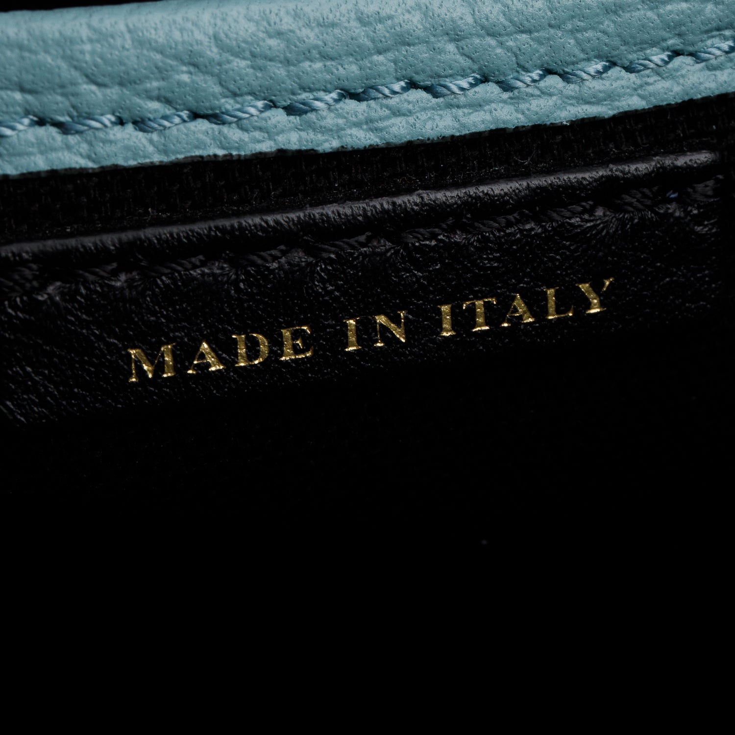 Burberry Teal Grainy Calfskin Leather House Check Medium Banner Tote w/ Strap