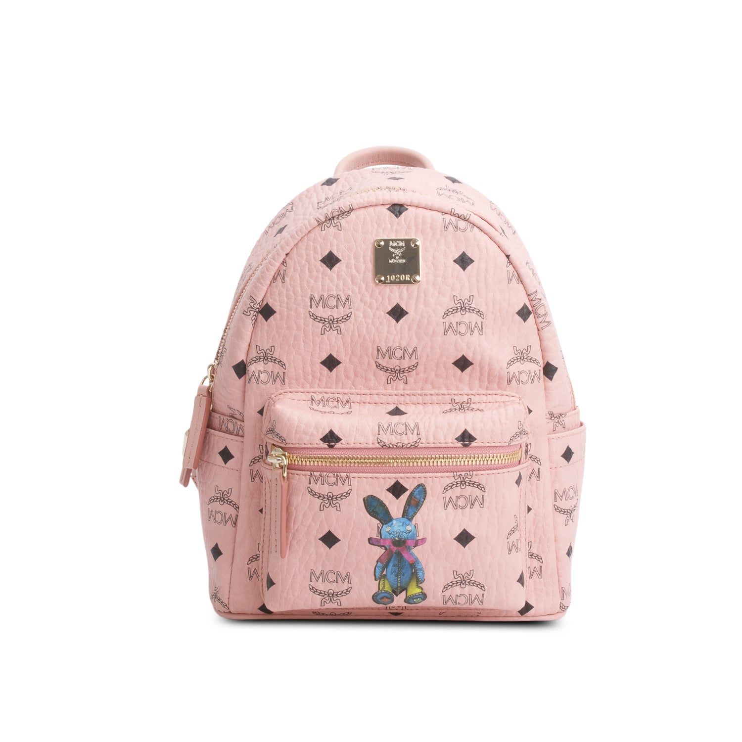 Mcm Rabbit Backpack MCM Pink Visetos Rabbit Mini Backpack – OLIVER'S