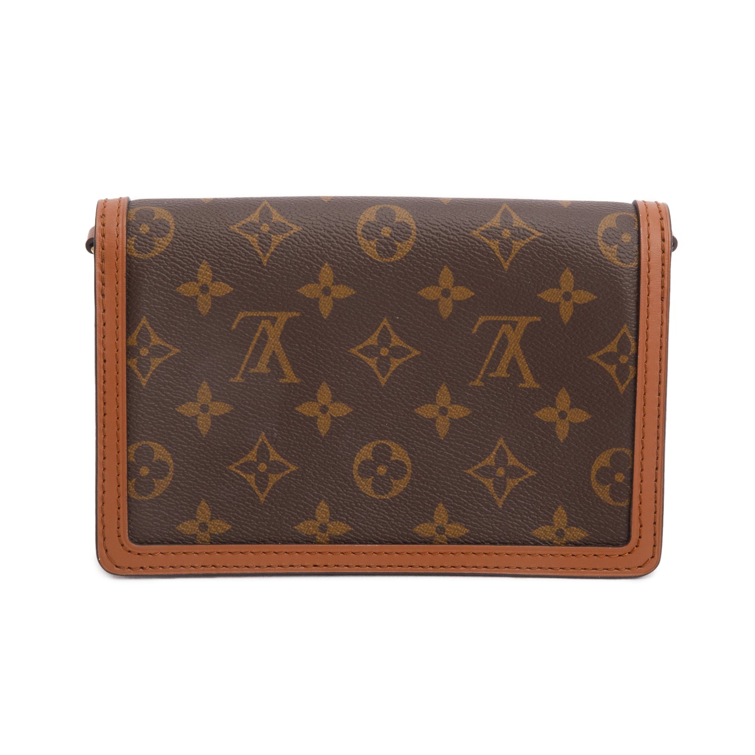 Louis Vuitton Reverse Monogram Dauphine Chain Wallet w/ Box