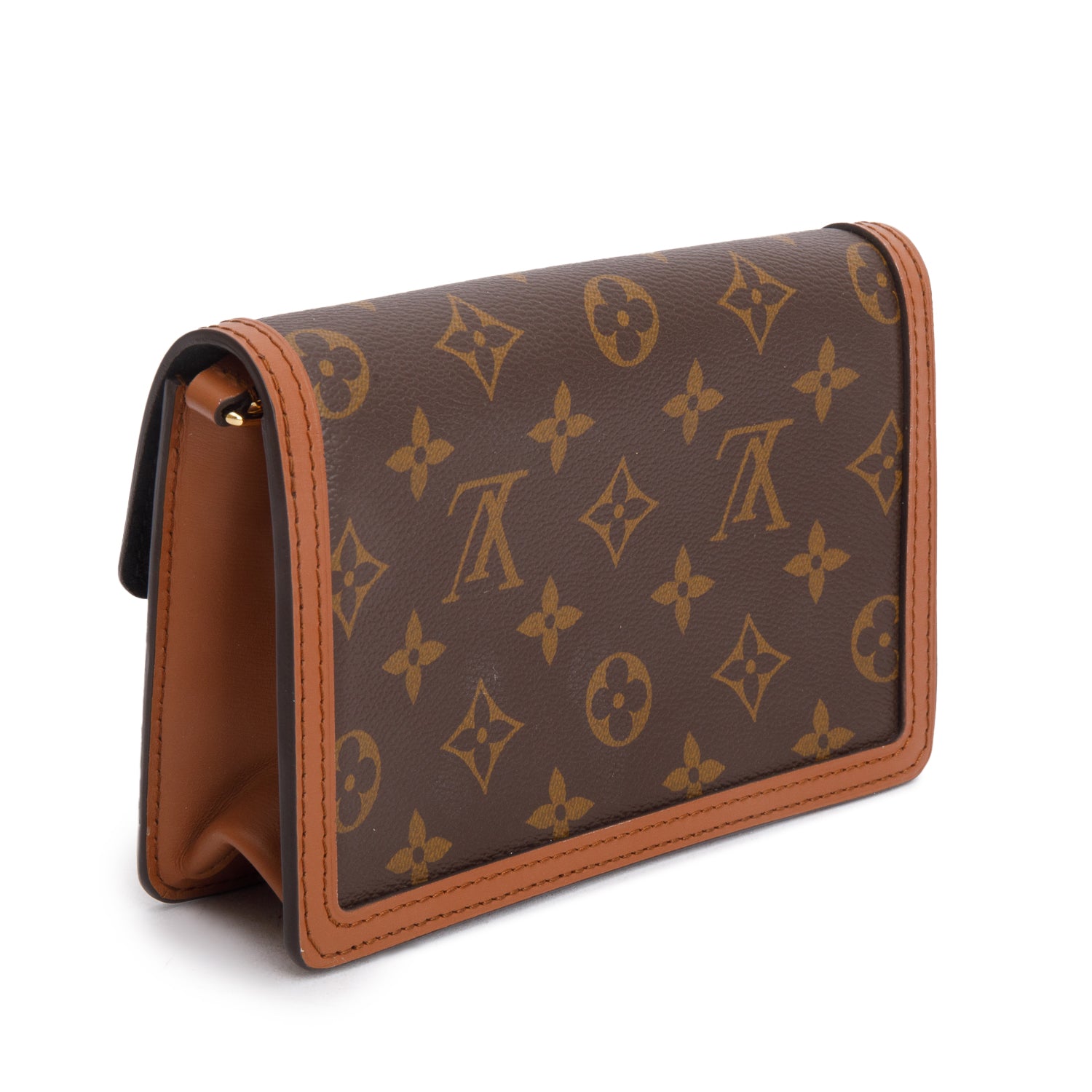 Louis Vuitton Reverse Monogram Dauphine Chain Wallet w/ Box