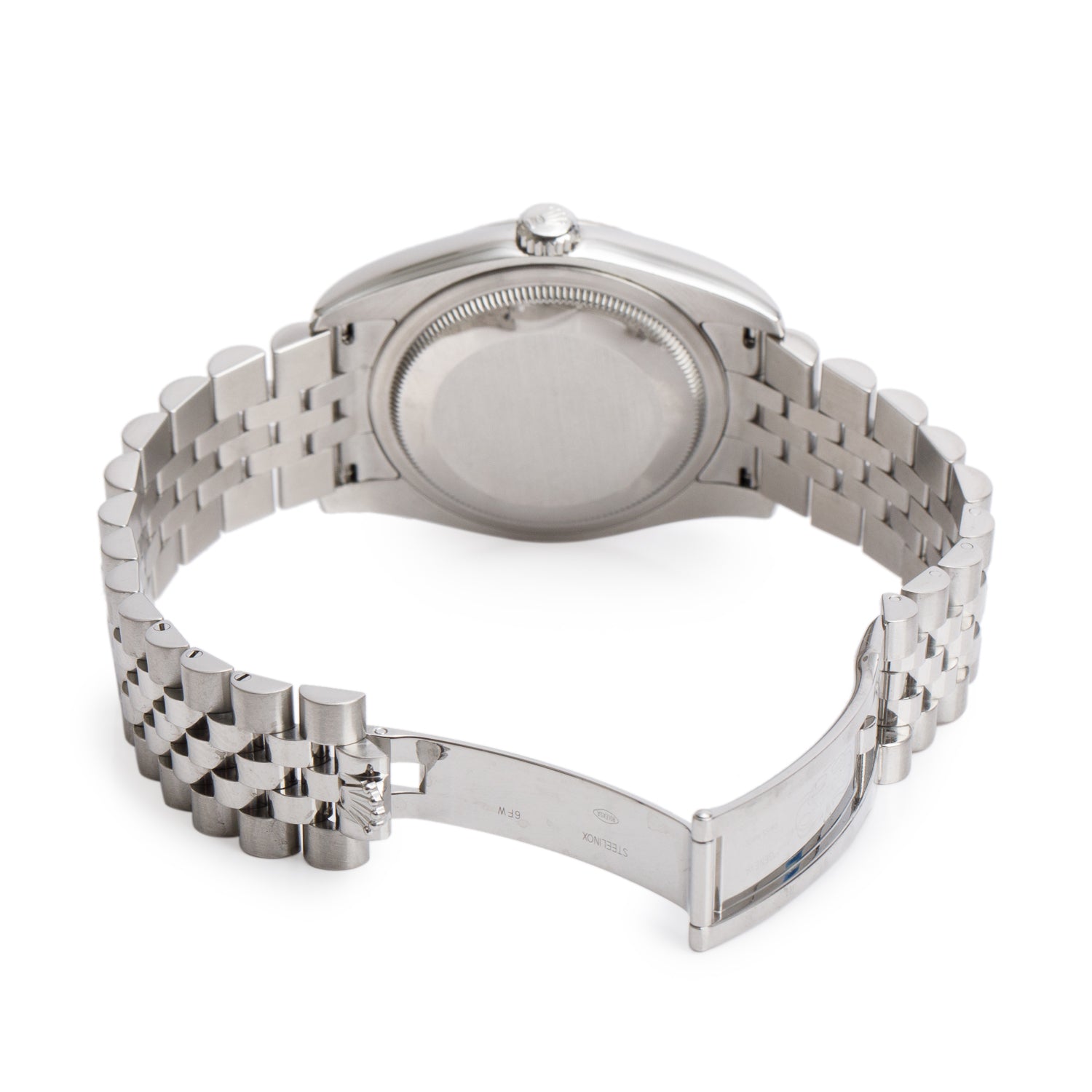 Rolex Stainless Steel Datejust 36 MM Automatic Watch Silver Roman Dial 116234 w/ Box