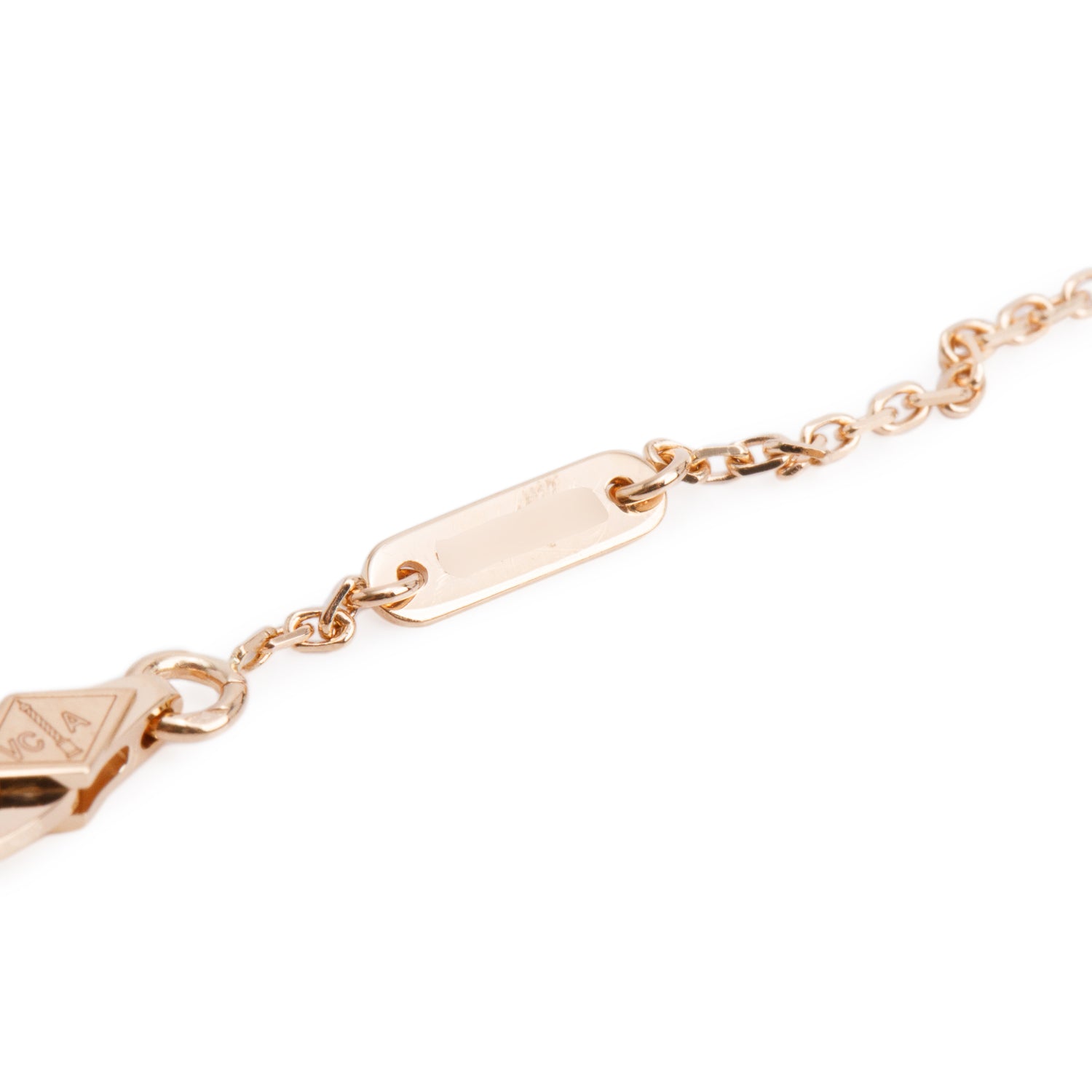 Van Cleef & Arpels 2025 18k Rose Gold Sweet Hearts 1 Motif Carnelian Bracelet w/ Box & Receipt