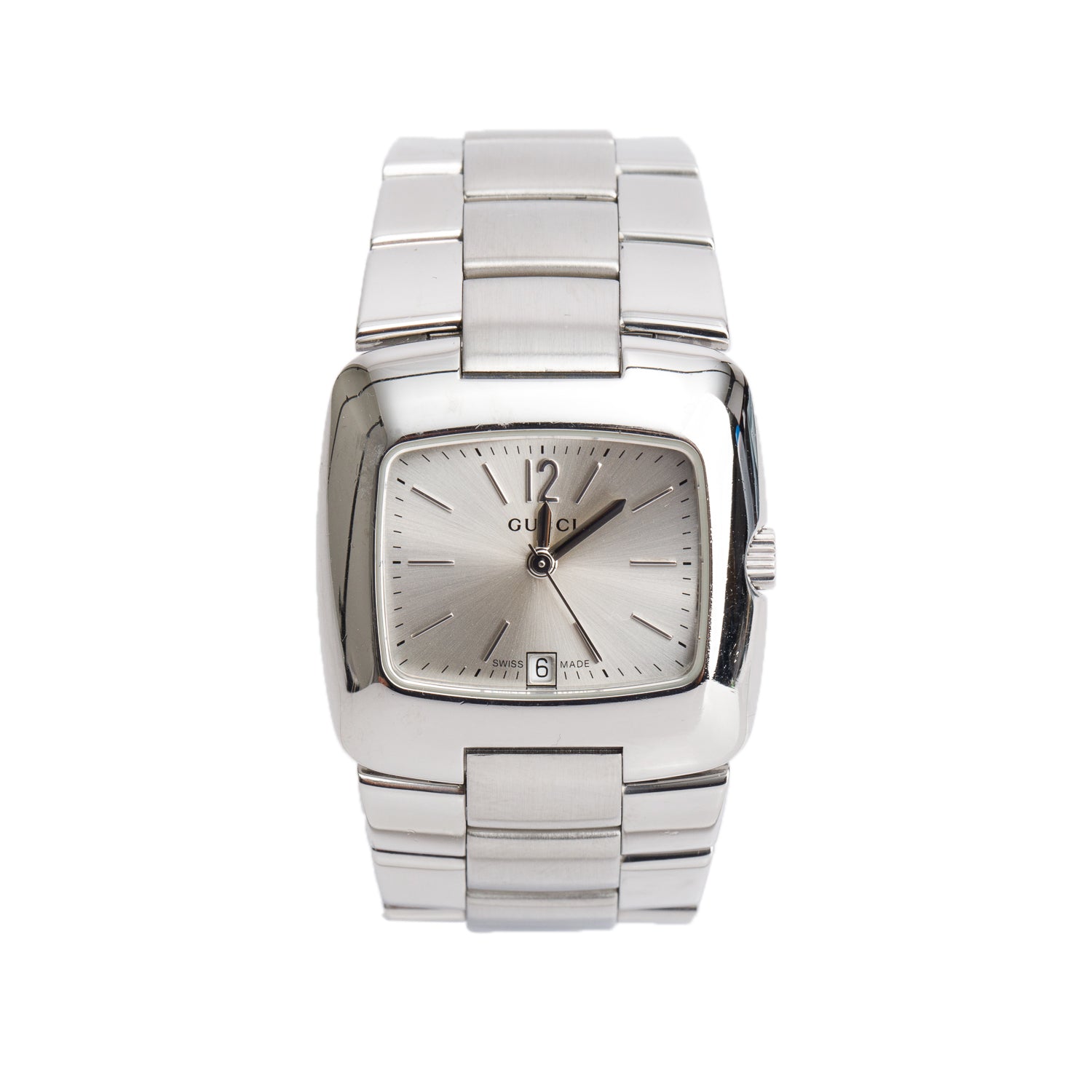 Gucci Stainless Steel 8500 Series 29 MM Watch Silver Dial