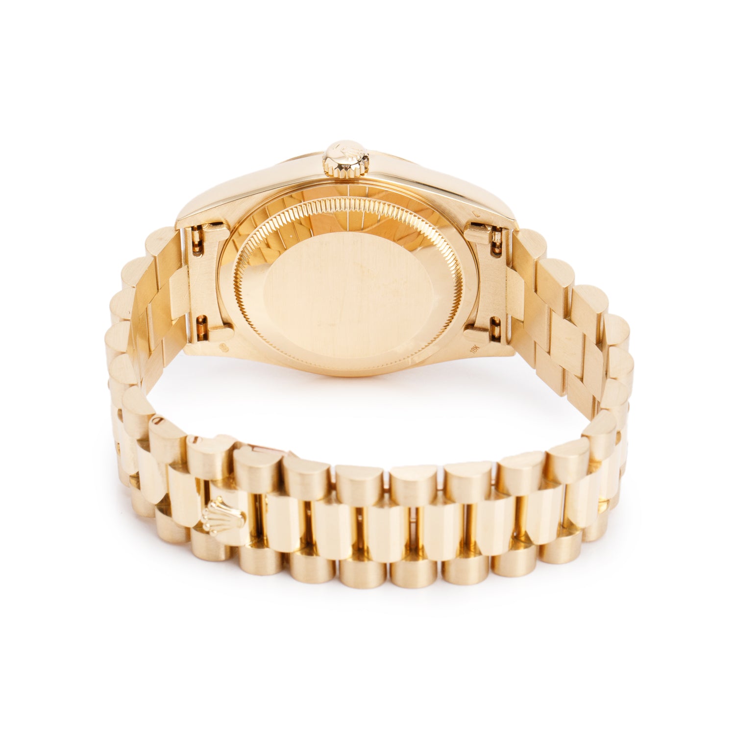 Rolex 18k Yellow Gold Day Date 36 MM President Watch Champagne Jubilee Diamond Dial 18238 w/ Box & Papers