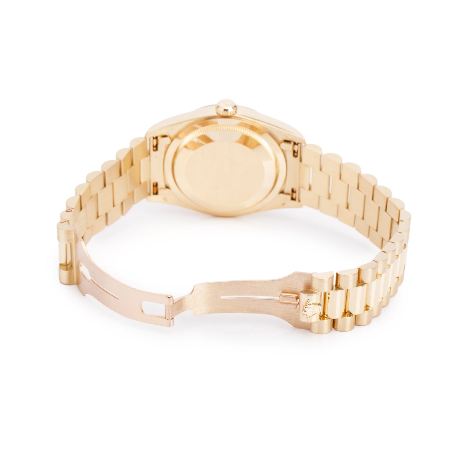 Rolex 18k Yellow Gold Day Date 36 MM President Watch Champagne Jubilee Diamond Dial 18238 w/ Box & Papers