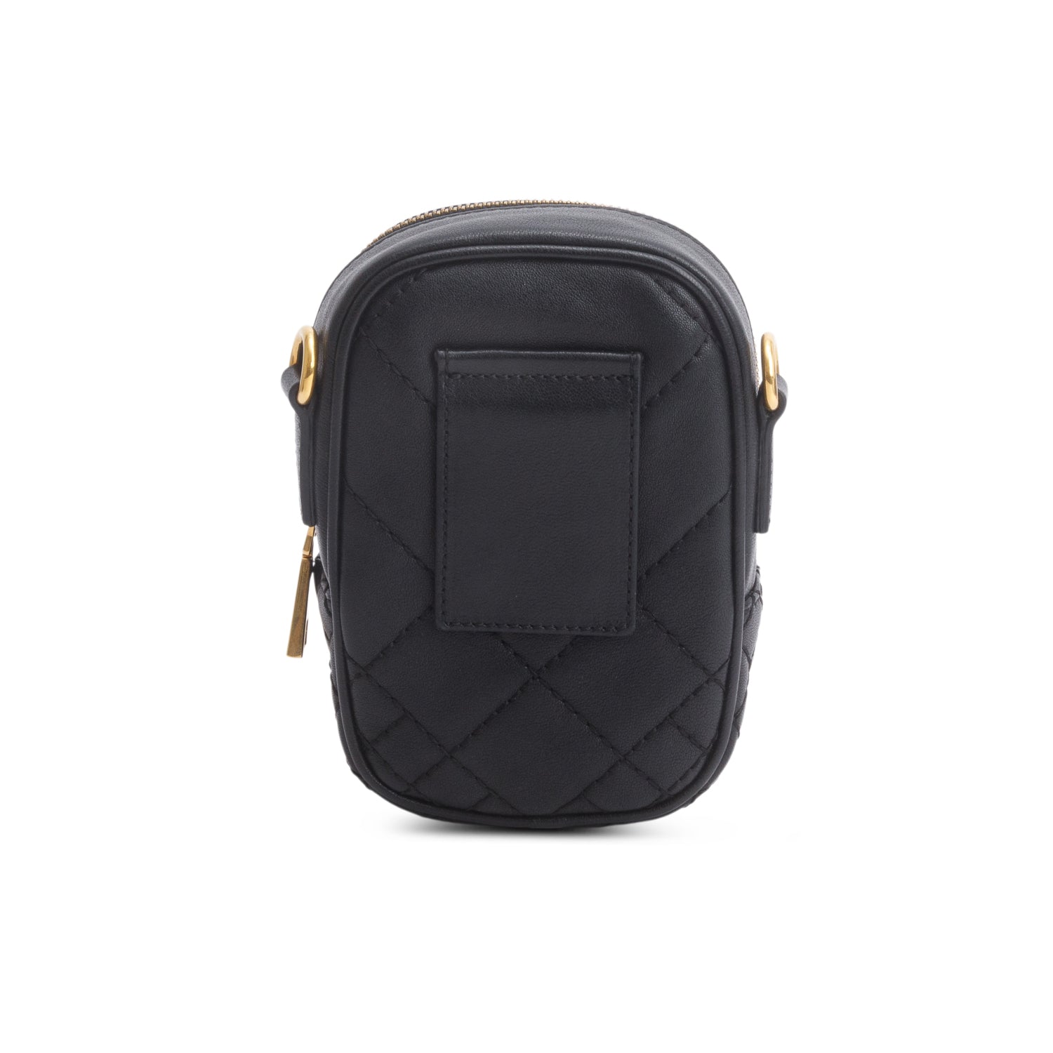 Versace Black Quilted La Medusa Crossbody Bag