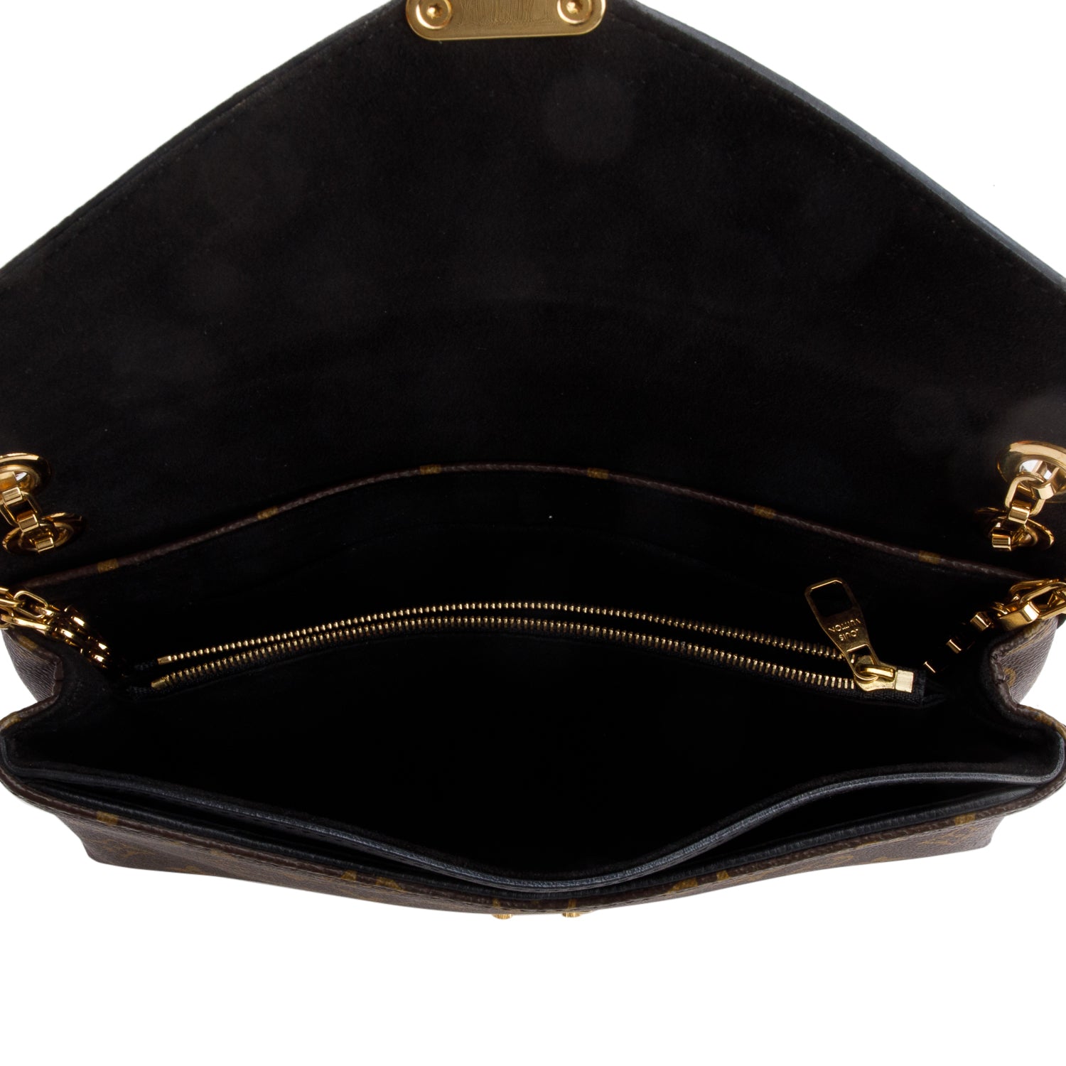 Louis Vuitton Black Monogram Pallas Chain Bag w/ Box
