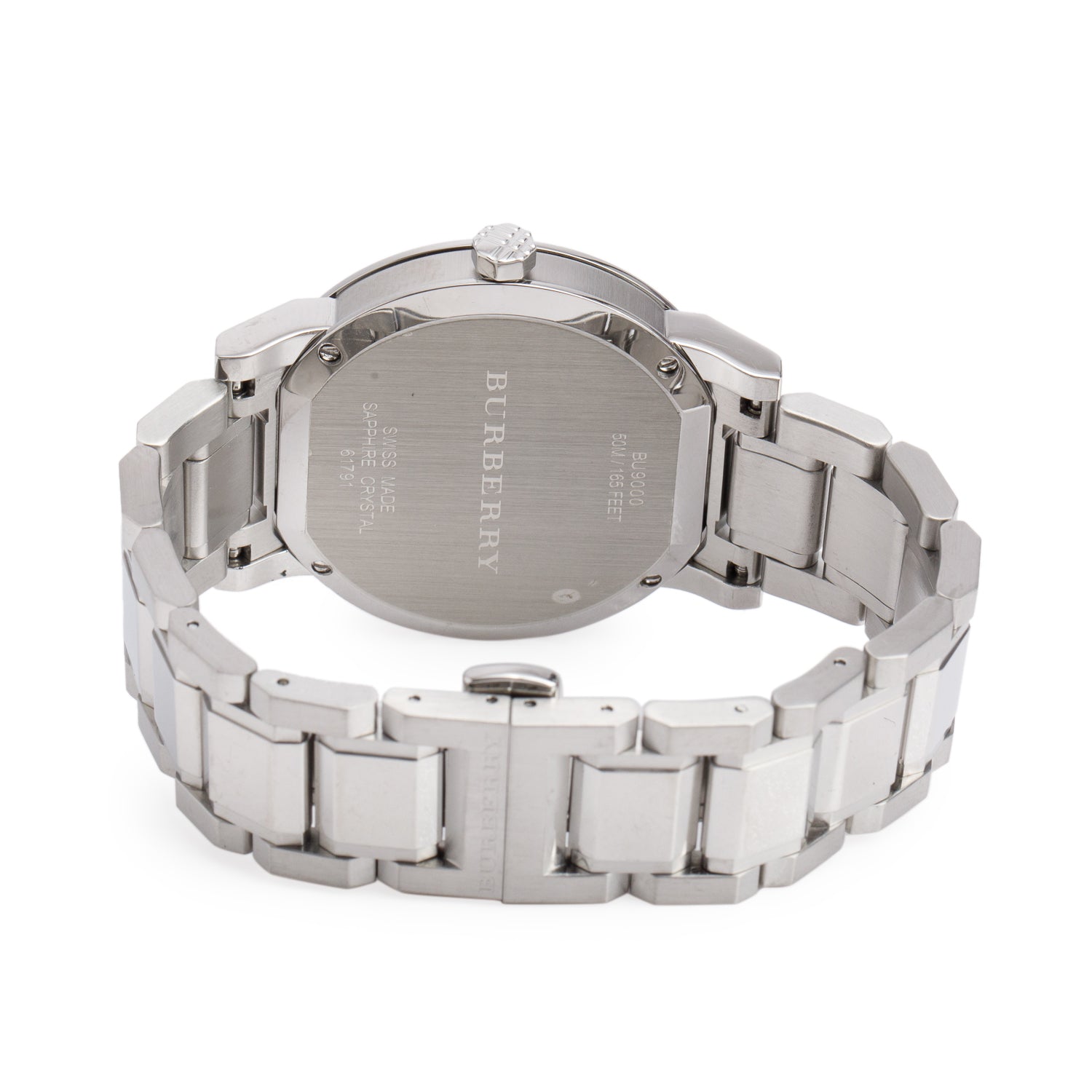 Burberry Stainless Steel BU9000 The City 38 MM Watch, Silver Dial
