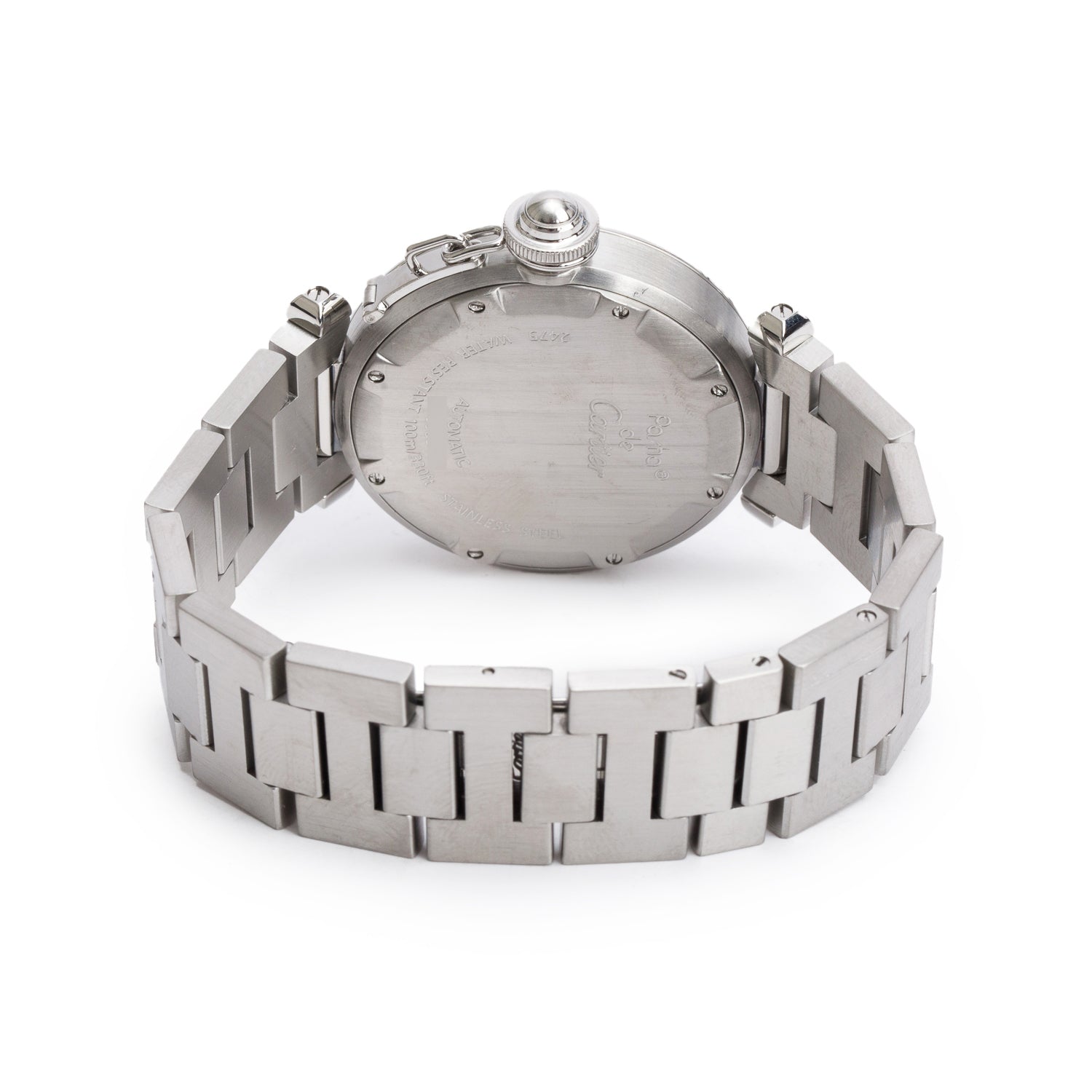 Cartier Stainless Steel Pasha de Cartier Big Date 35 MM Automatic Watch 2475