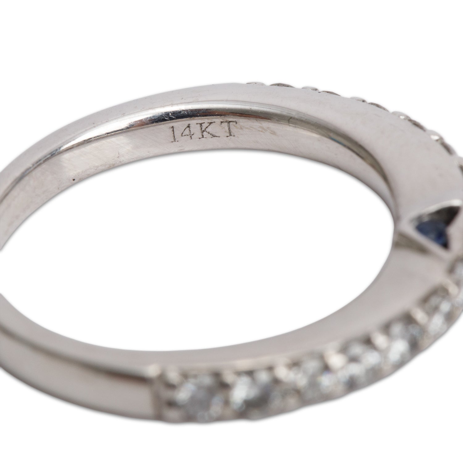 Vera Wang 14k White Gold Love Diamond Band Ring, Size 4.75