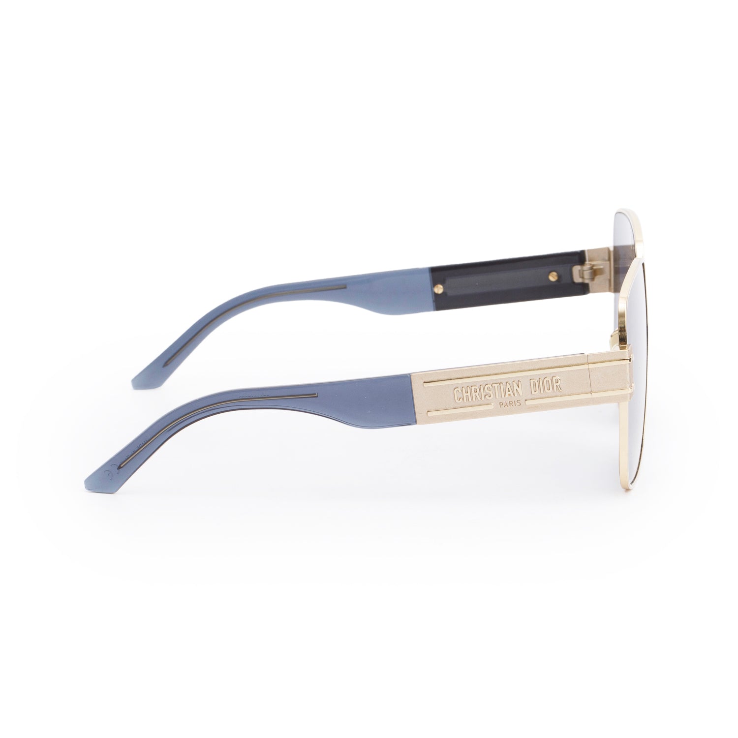 Christian Dior Black/Gold DiorSignature S4U Square Sunglasses w/ Case