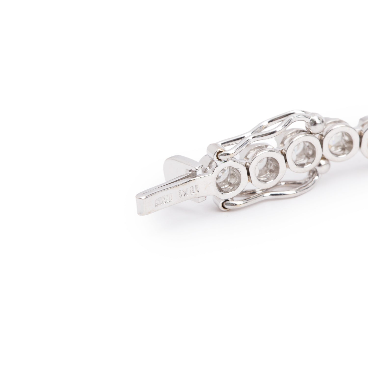 18k White Gold 3.81 tcw. Diamond Tennis Bracelet
