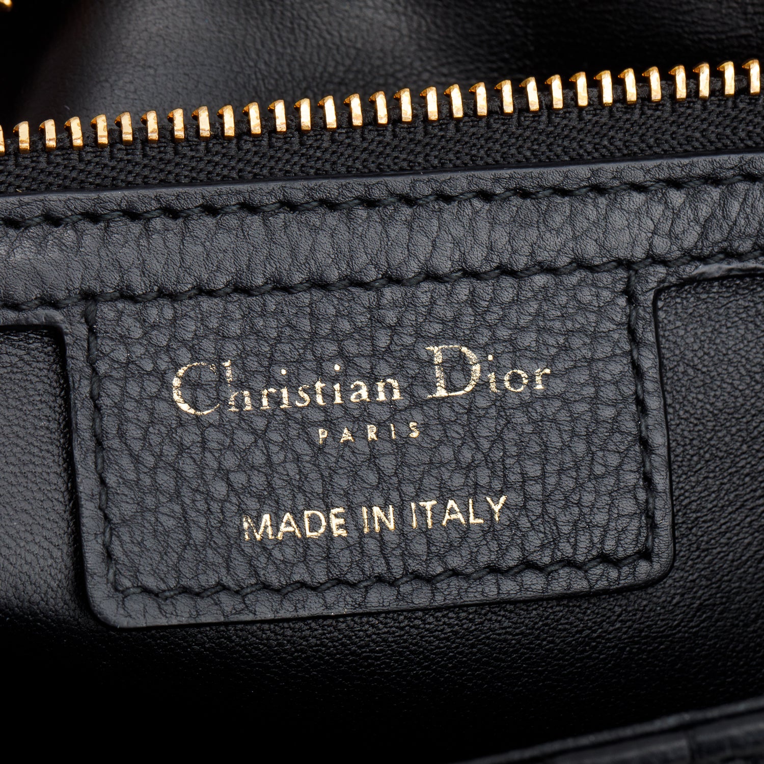 Christian Dior 2023 Black Supple Cannage Calfskin Medium Dior Caro Bag w/ Box