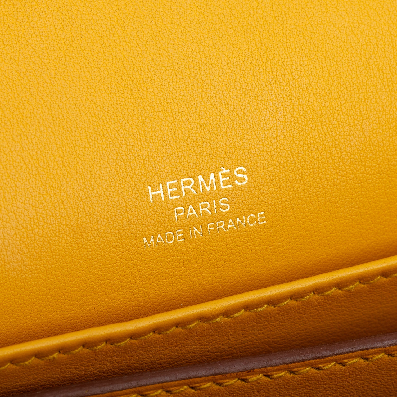 Hermes 2021 Jaune Ambre Veau Swift Roulis Mini w/ Box & Receipt