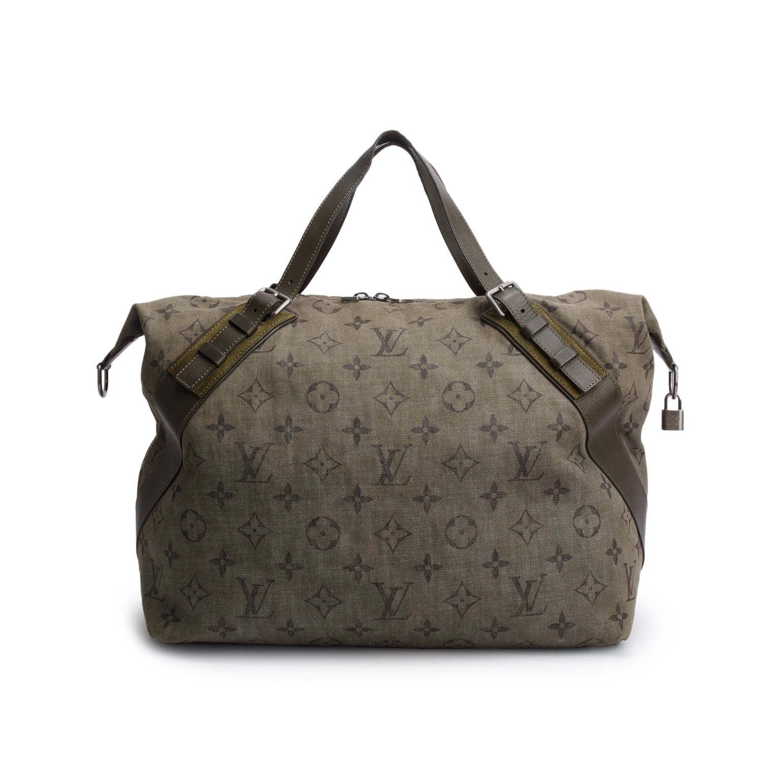 Louis Vuitton Green Monogram Impression Sac Weekend w/ Strap
