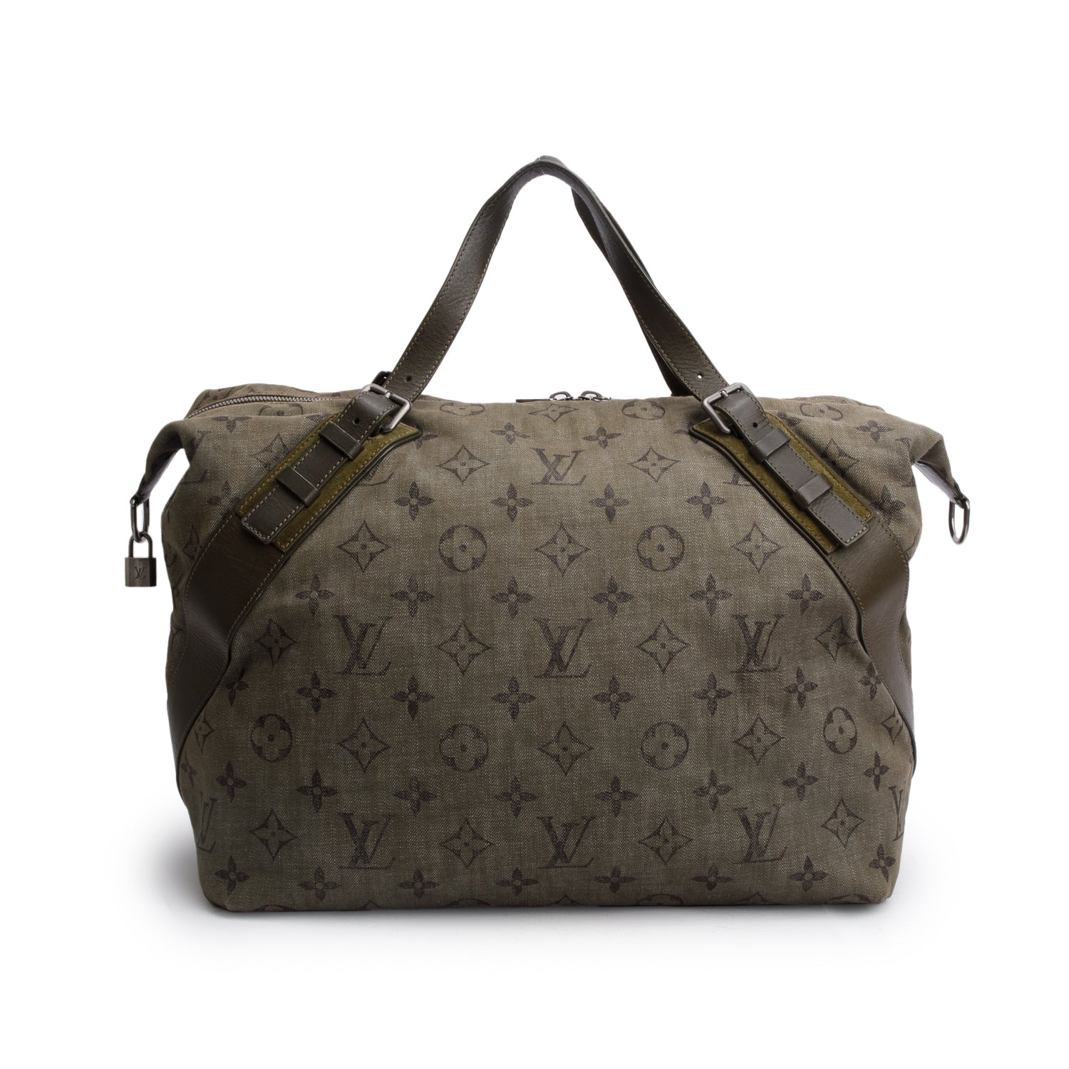 Louis Vuitton Green Monogram Impression Sac Weekend w/ Strap