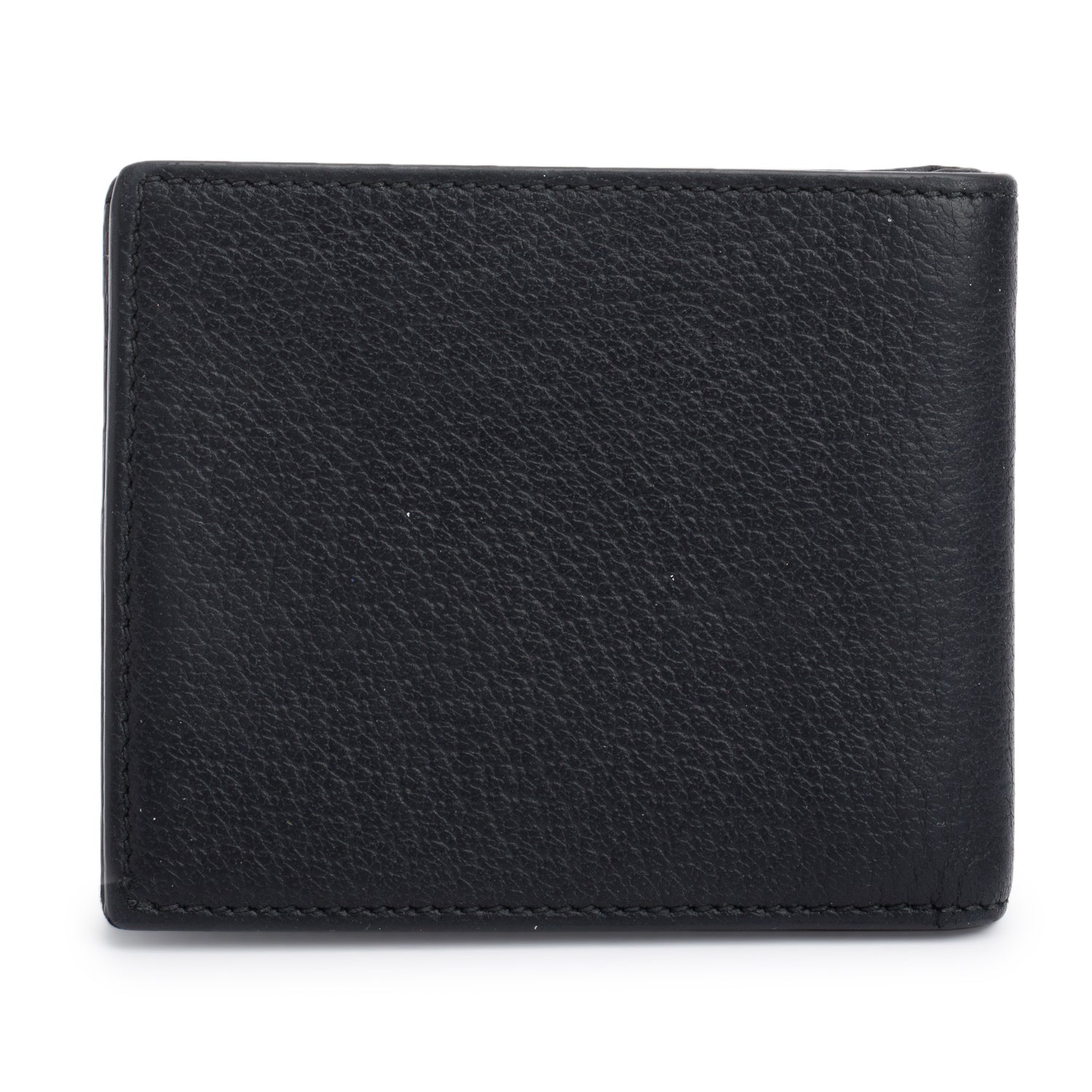 Gucci Black Dollar Calfskin GG Mamont Bi-Fold Card Case Wallet
