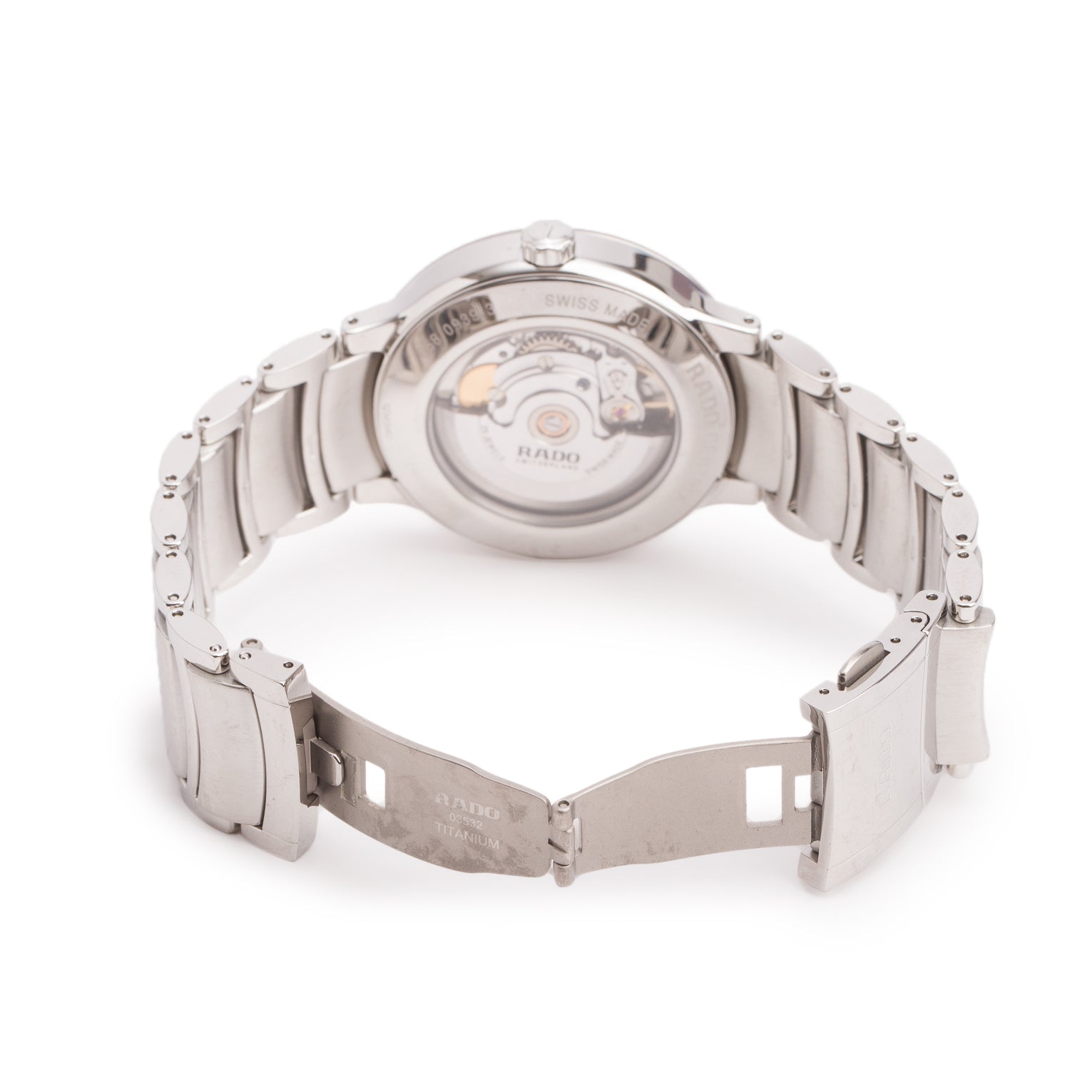 Rado Stainless Steel Centrix 38 MM Automatic Watch, Silver Dial