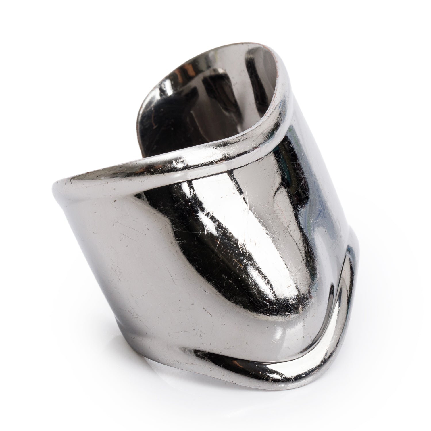 Tiffany & Co. Elsa Peretti Ruthenium Medium Bone Cuff Bracelet w/ Box