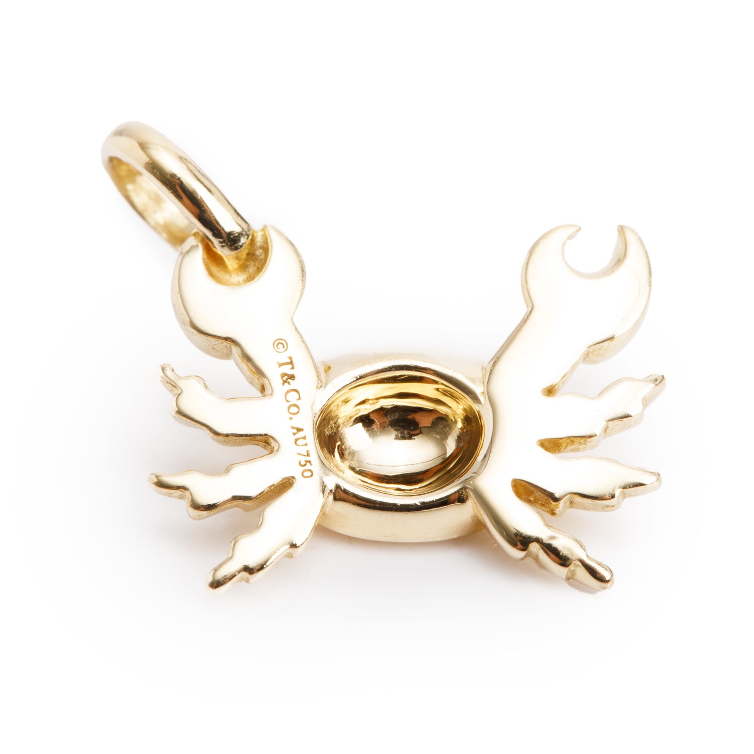 Tiffany & Co. 18k Yellow Gold Diamond Zodiac Cancer Crab Charm Pendant
