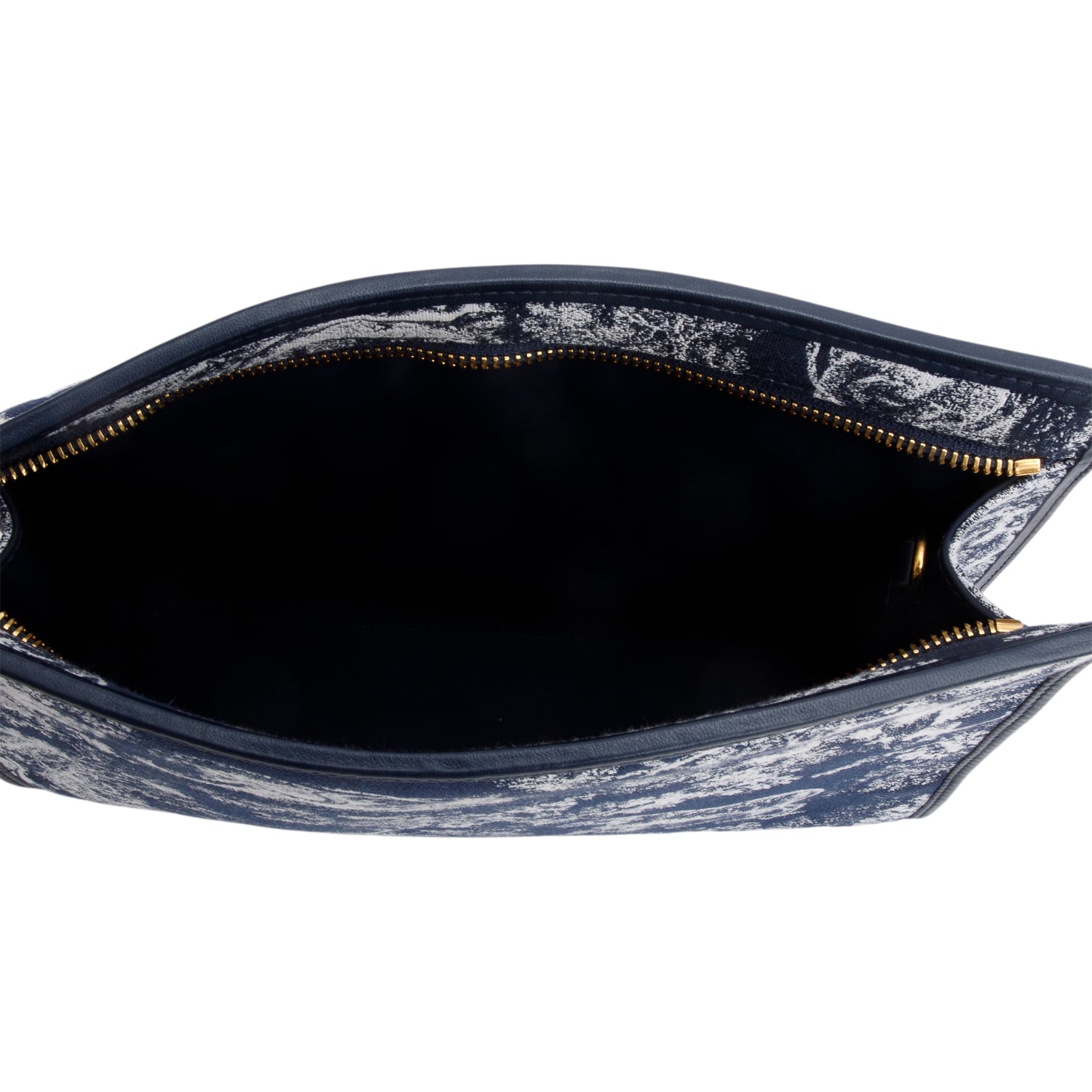 Christian Dior 2024 Blue Toile de Jouy Reverse Jacquard Dea 30 Montaigne Pouch