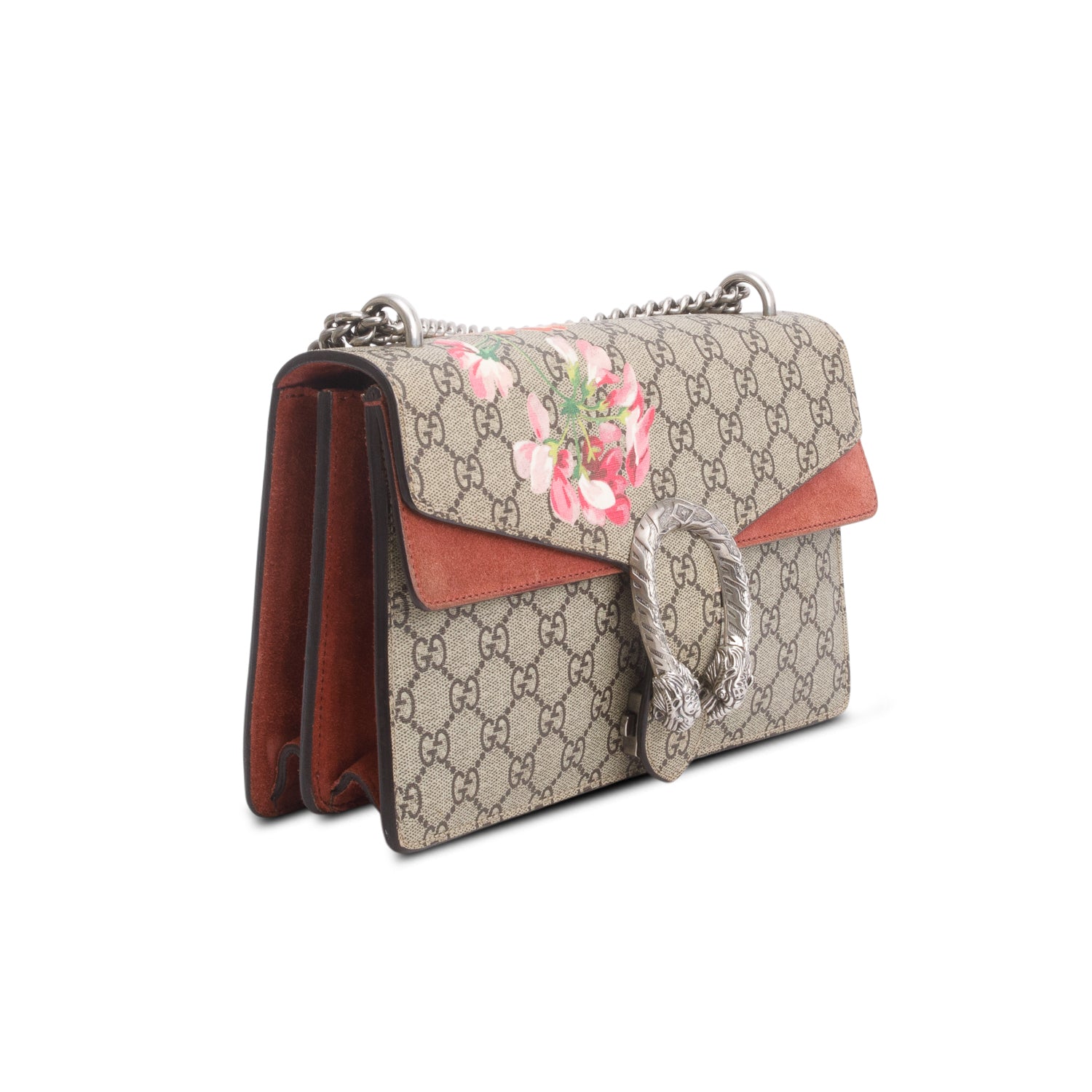 Gucci GG Supreme Monogram Blooms Small Dionysus Shoulder Bag