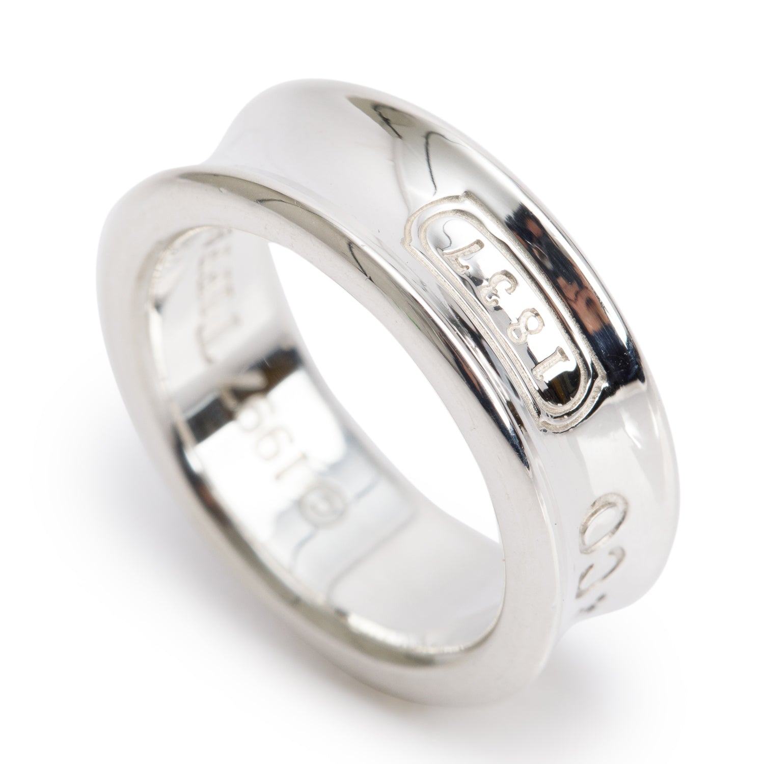 Tiffany & Co. Sterling Silver 1837 Ring, Size 4.75