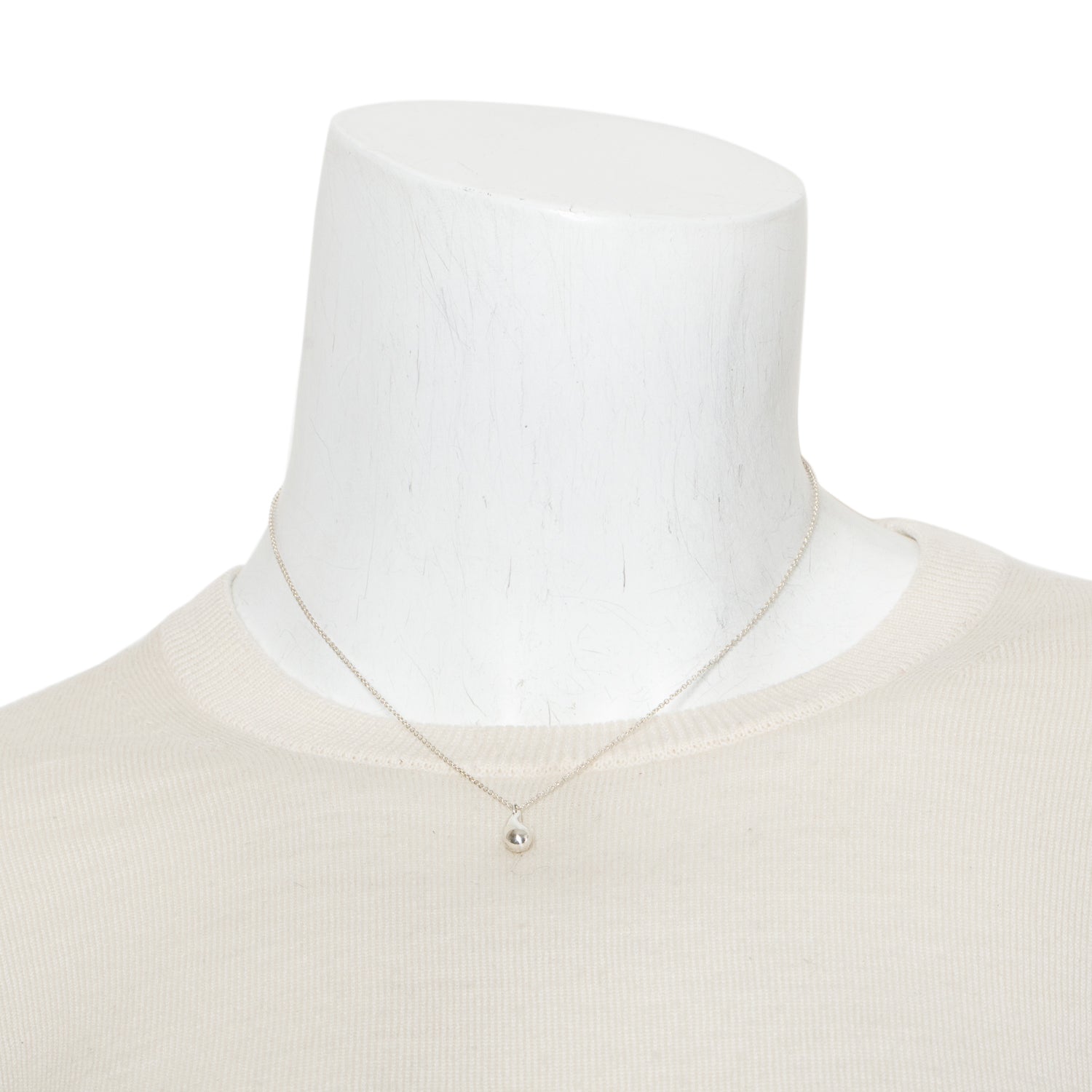 Tiffany & Co. Elsa Peretti Sterling Silver Teardrop Pendant Necklace