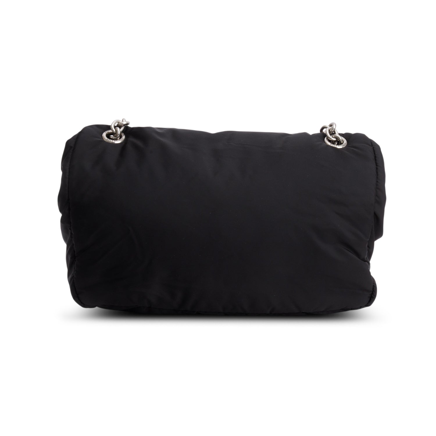 Balenciaga Black Nylon Mini Monaco BB Shoulder Bag