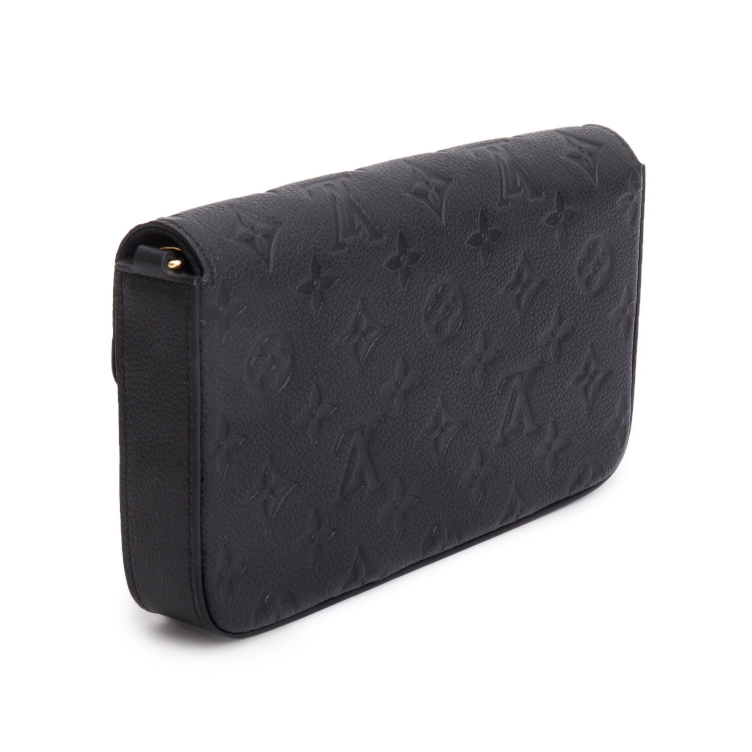 Louis Vuitton Black Monogram Empreinte Leather Felicie Pochette w/ Box & Inserts