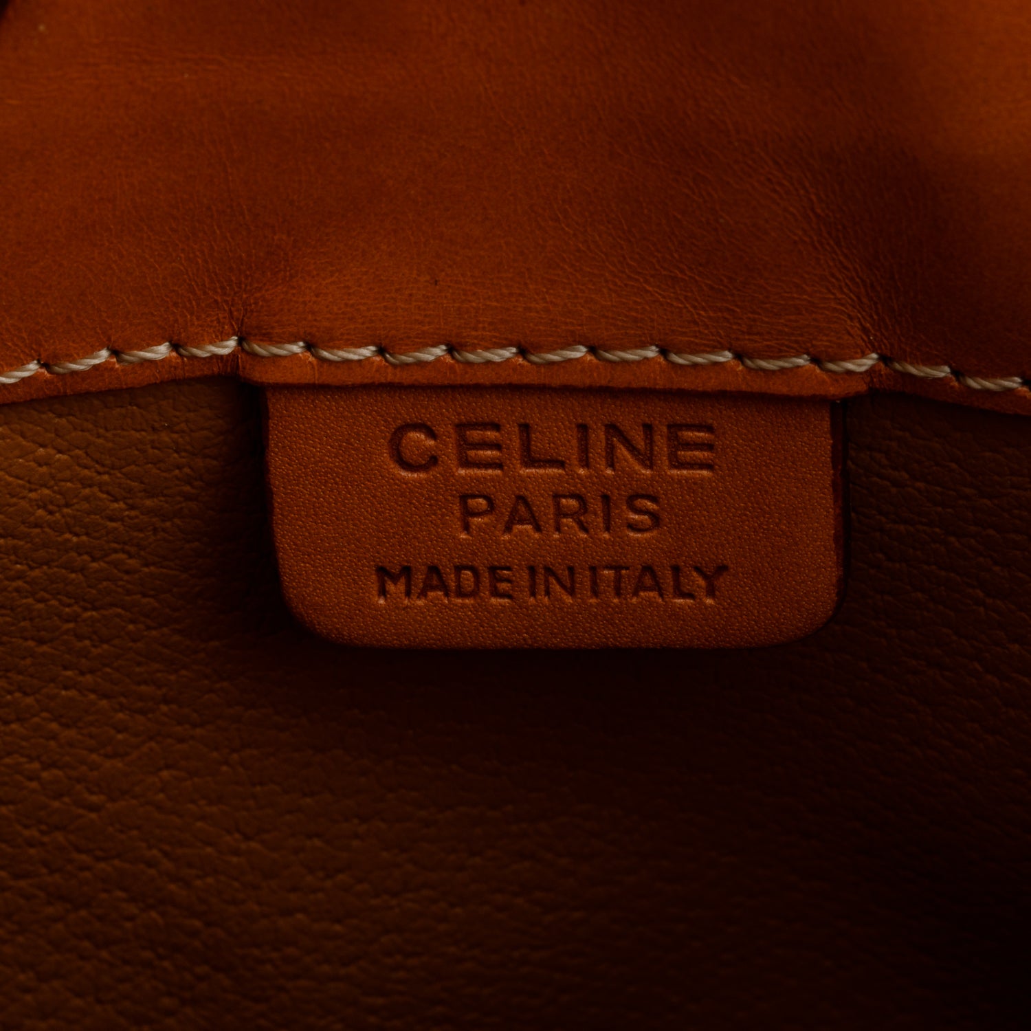Celine Vintage Triomphe Macadam Bucket Bag