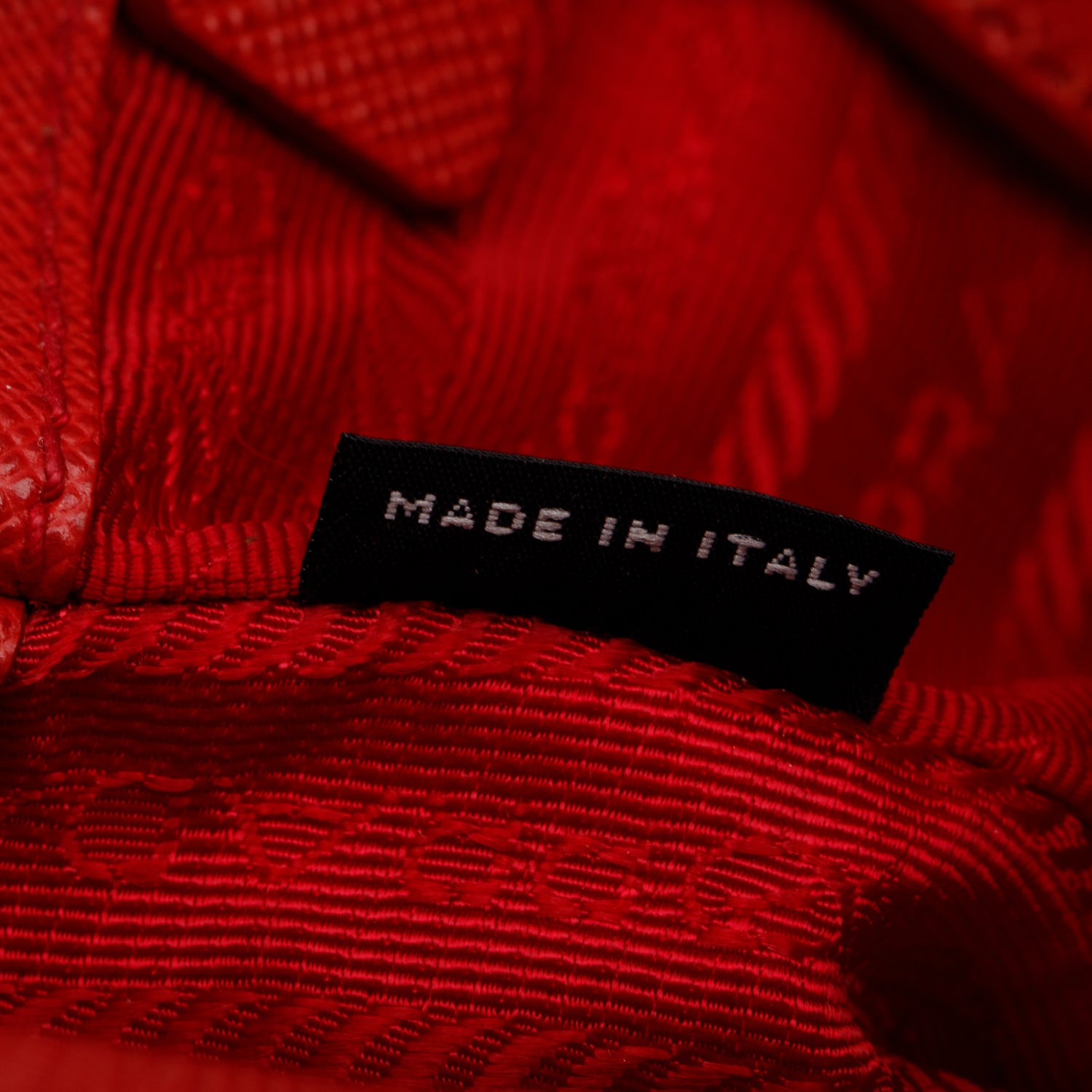 Prada Red Saffiano Lux Medium Parabole Tote